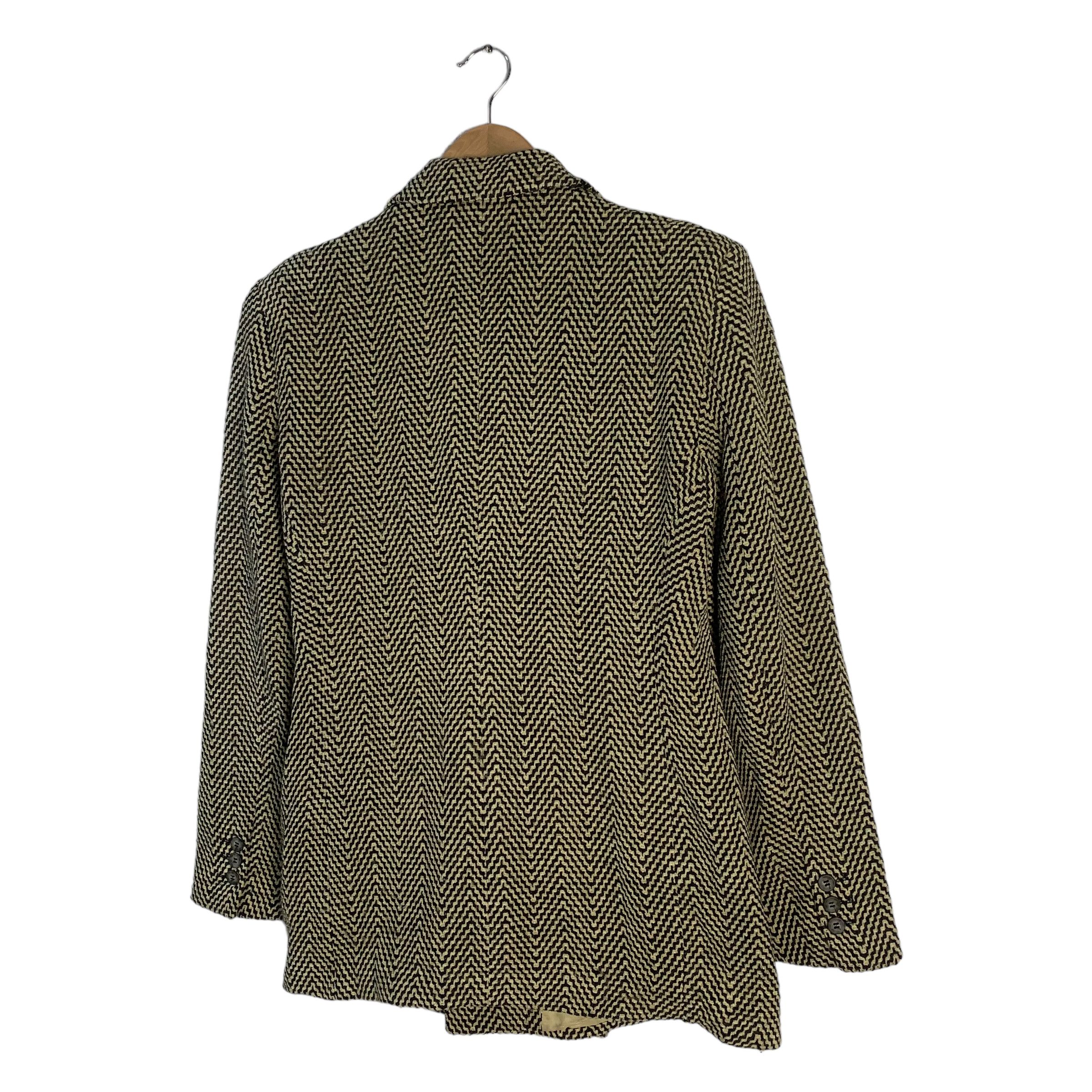 Emporio Armani Emporio Armani Houndstooth Wool Jacket Size L / US 10 / IT 46 - 8 Thumbnail