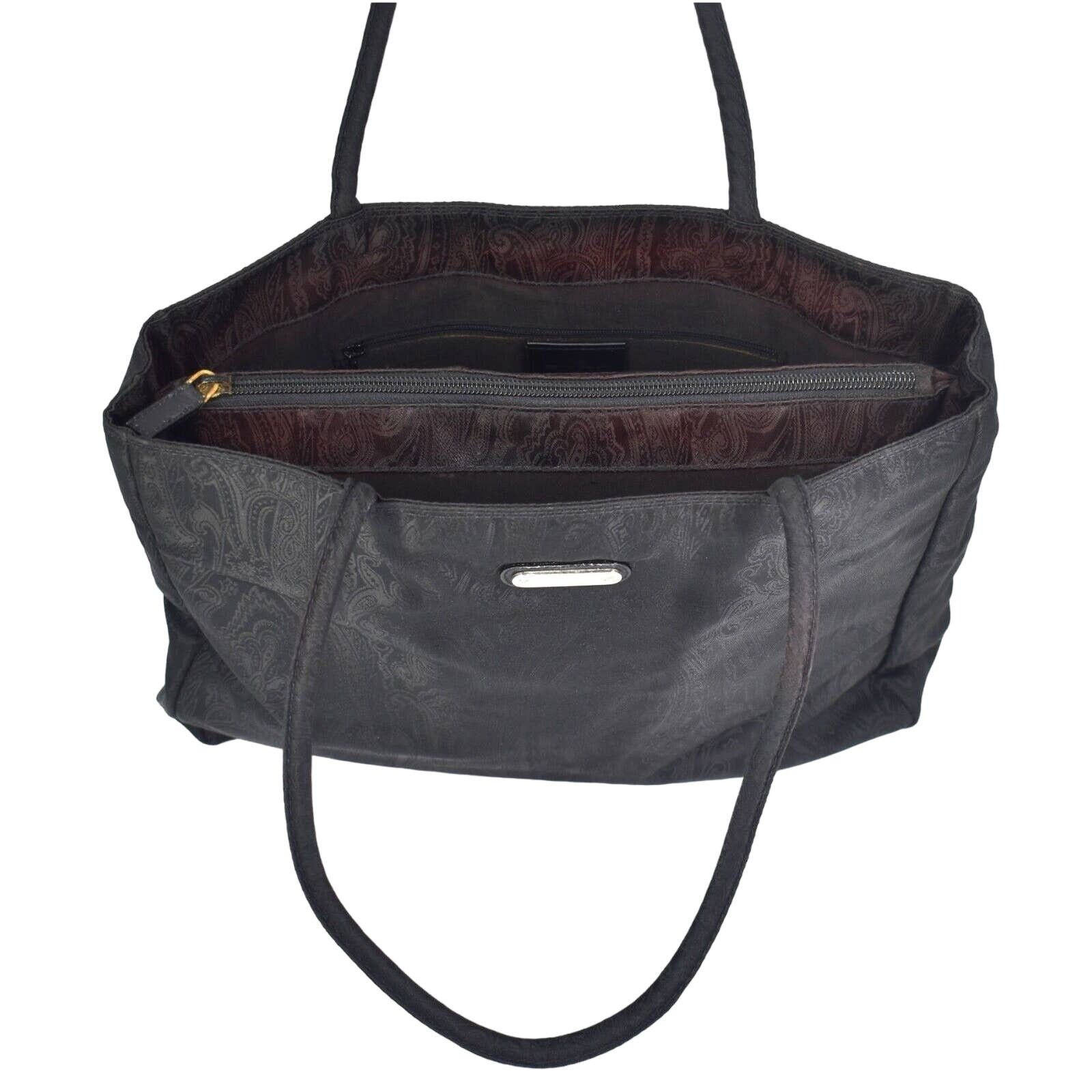 Etro ETRO Black Jacquard Paisley Inside Shoulder Handbag Bag Size ONE SIZE - 5 Thumbnail
