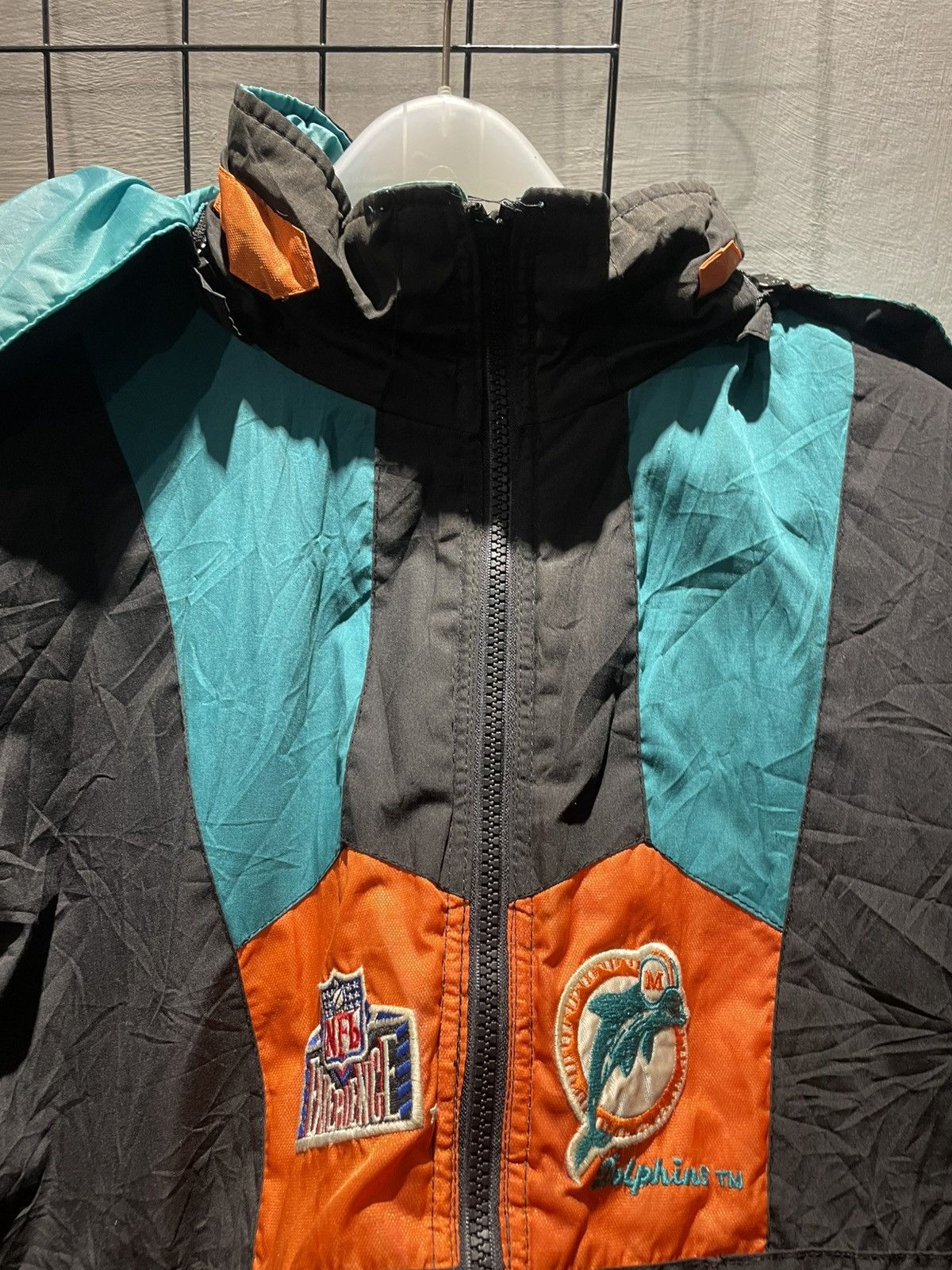 Pro Player × Vintage Vintage 90s pro player Miami Dolphins Reversible Jacket Size US S / EU 44-46 / 1 - 7 Thumbnail