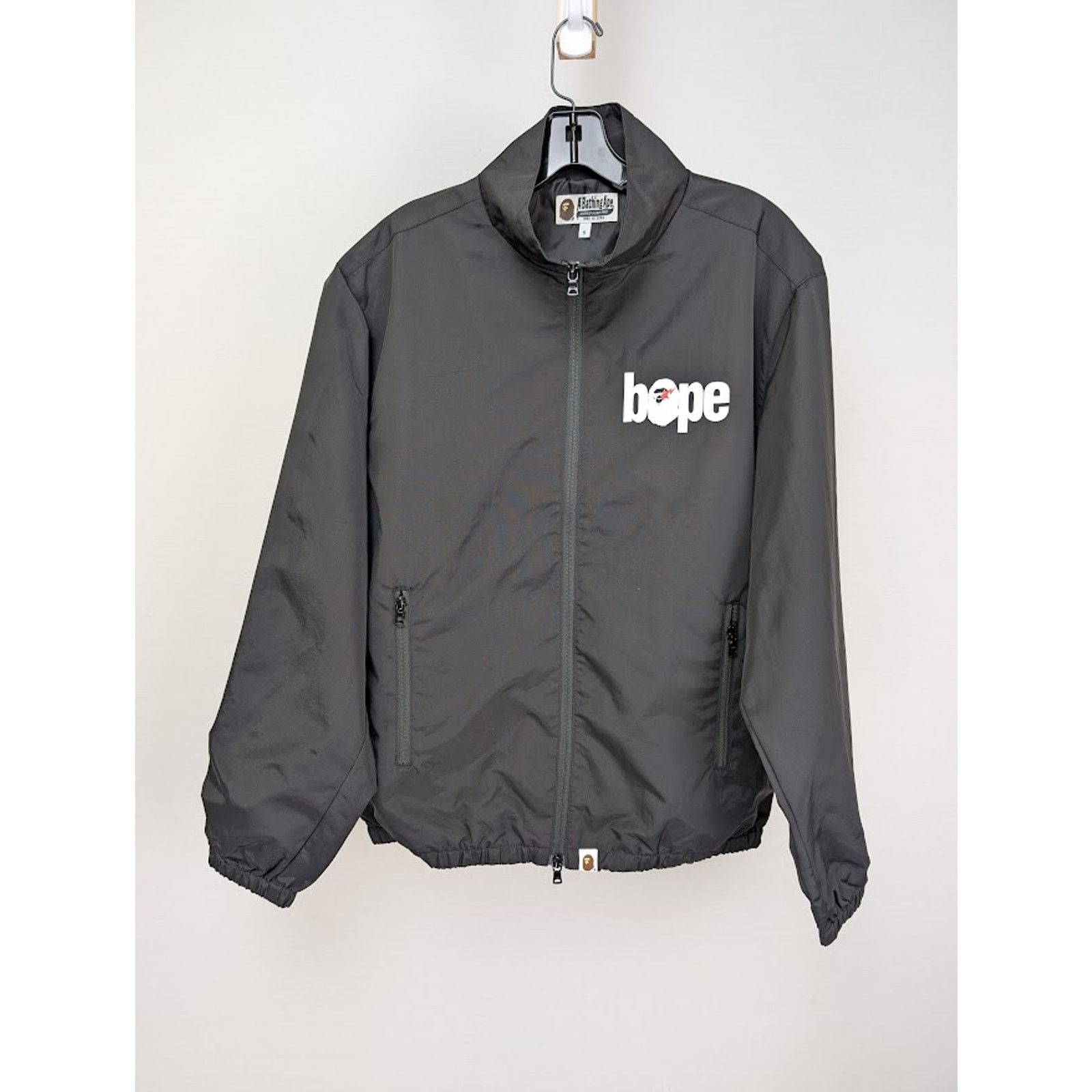 Bape o1rshd1 Logo Windbreaker Jacket in Black Size US L / EU 52-54 / 3 - 1 Thumbnail