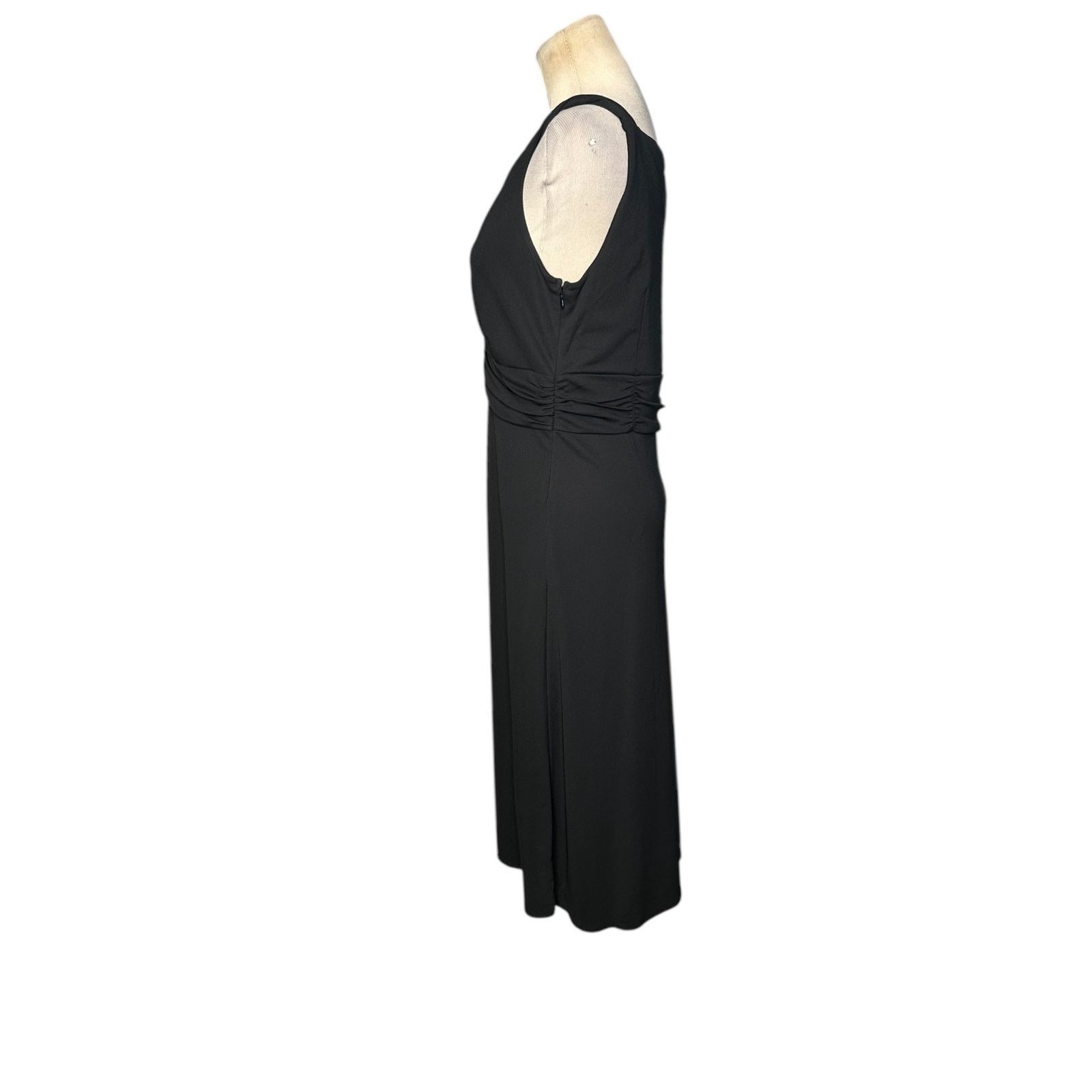 Loft Loft black sleeveless twisted straps midi dress size 8 Size M / US 6-8 / IT 42-44 - 5 Thumbnail