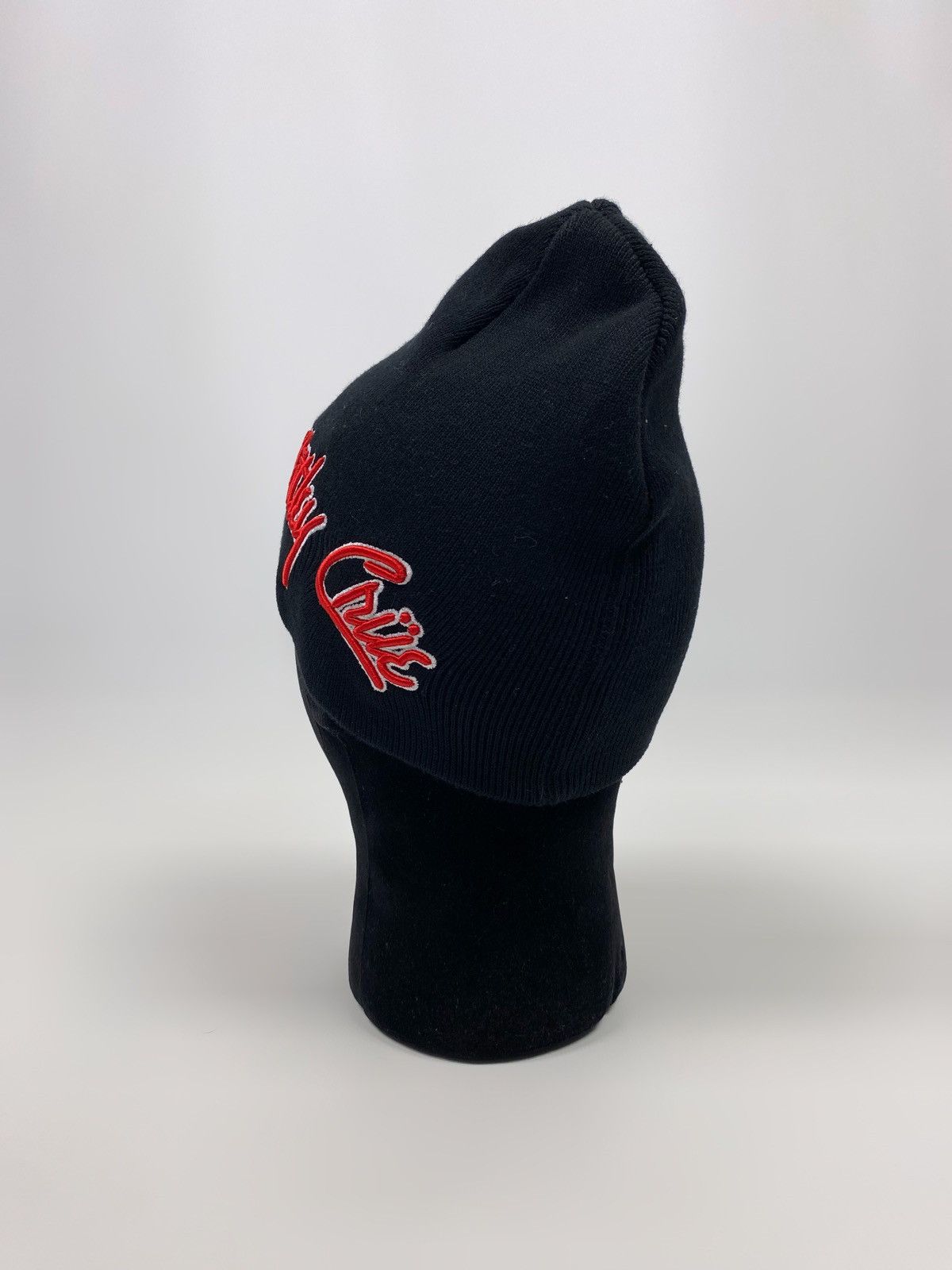 Band Tees Motley Crue Band Embroidered Logo Cotton Skull Beanie Hat Size ONE SIZE - 3 Thumbnail