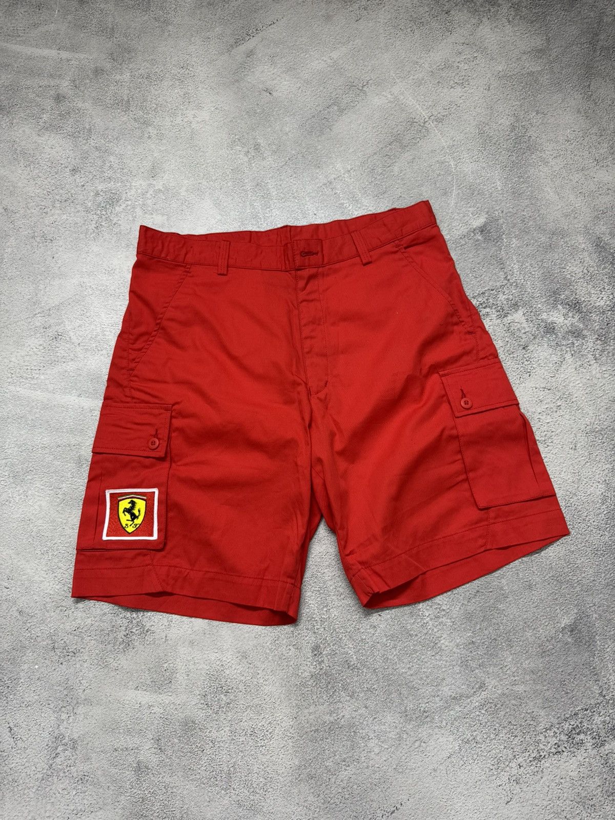 Ferrari Vintage Y2k Ferrari Racing Cargo Shorts Size US 30 / EU 46 - 4 Thumbnail
