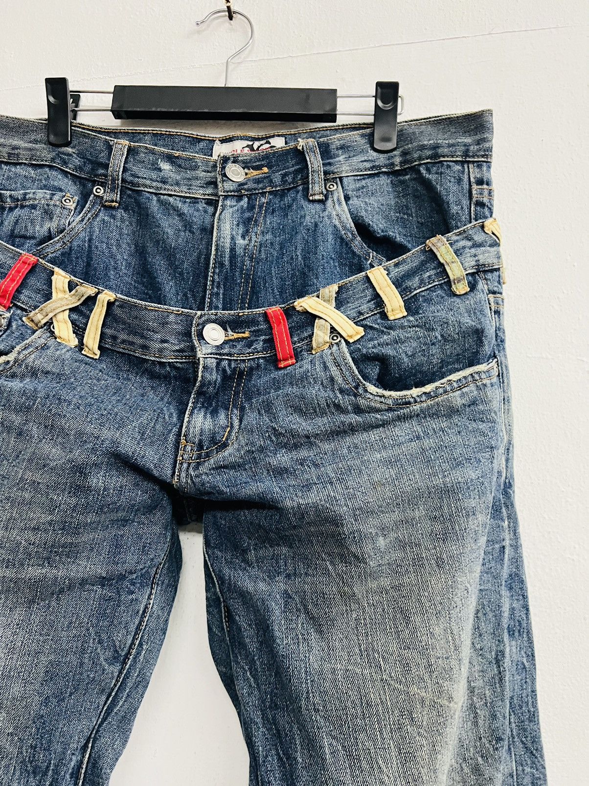 If Six Was Nine × Japanese Brand × Le Grande Bleu (L.G.B.) Japanese Brand Jungle Storm Double Waist Denim Size US 35 - 6 Thumbnail