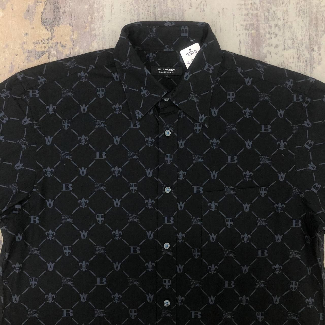 Black Label × Burberry T512 BURBERRY BLACK LABEL MONOGRAM FULLPRINT SHIRTS Size US M / EU 48-50 / 2 - 4 Thumbnail