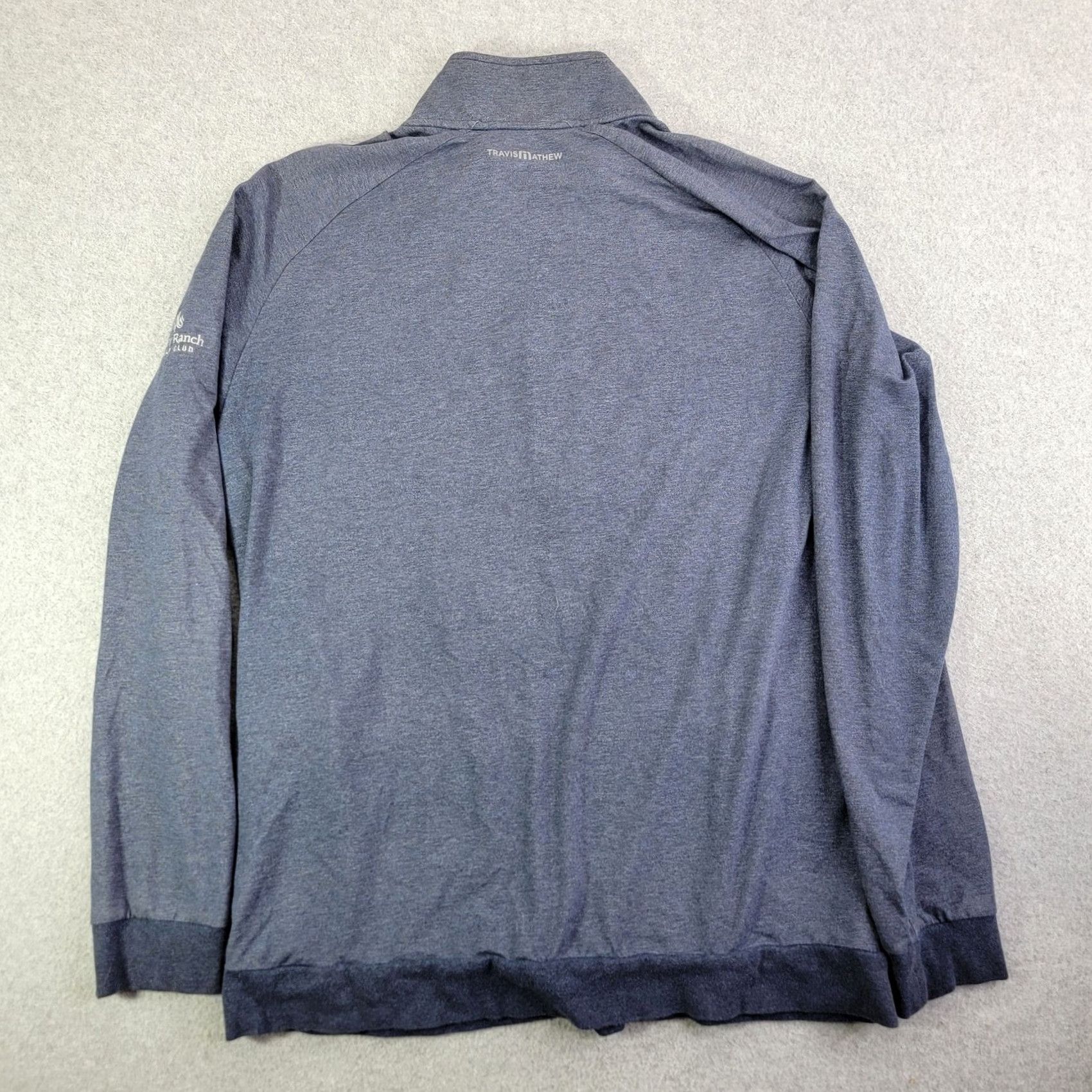TravisMathew Travis Mathew Sweatshirt Mens Large Blue Mock Neck Zip Pullover Golf Embroidered Size US L / EU 52-54 / 3 - 5 Thumbnail