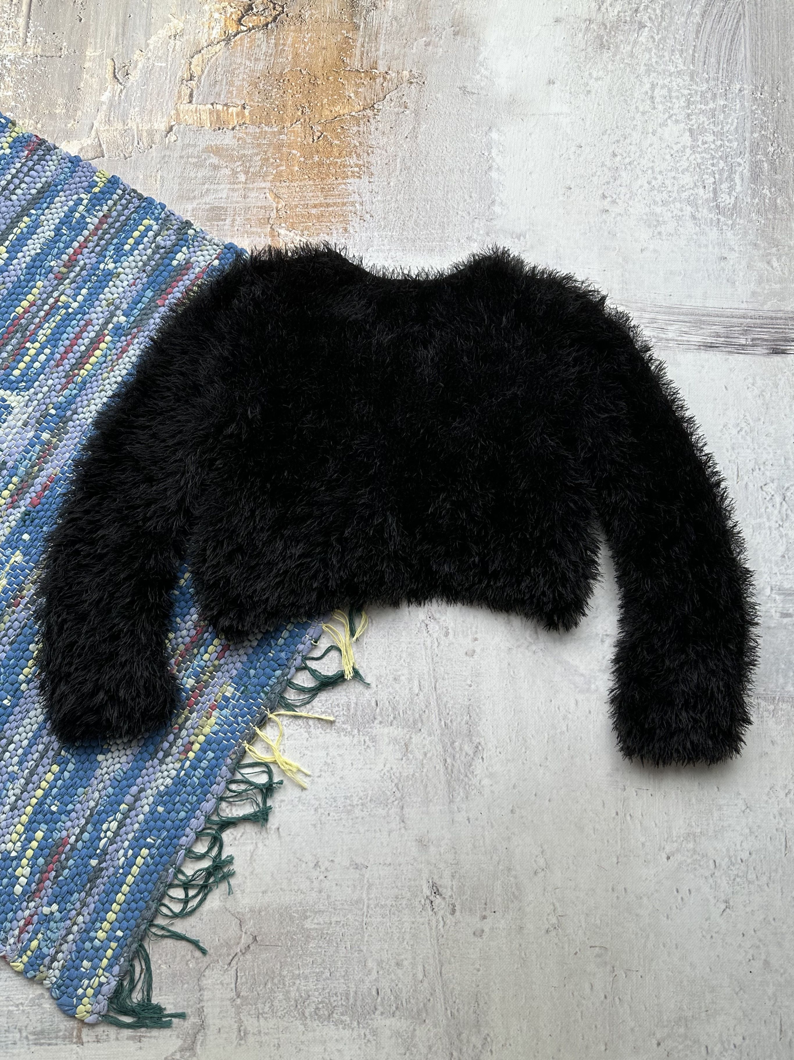Vintage Vintage Cropped Mohair Sweater A449(336)(D15) Size M / US 6-8 / IT 42-44 - 5 Thumbnail