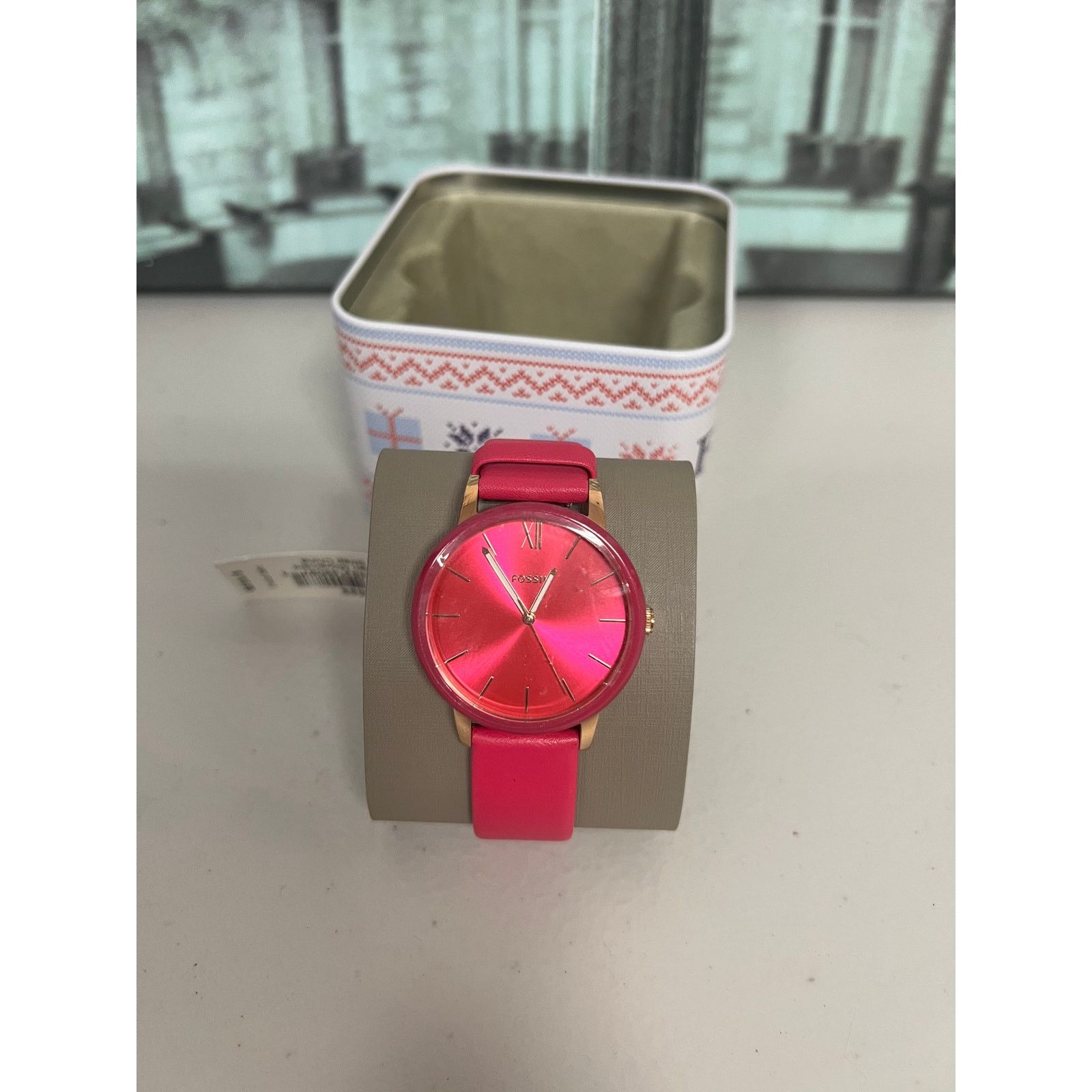 Fossil Fossil BQ3589 Cambry Pink Rose Leather Strap Ladies Watch Size ONE SIZE - 2 Thumbnail