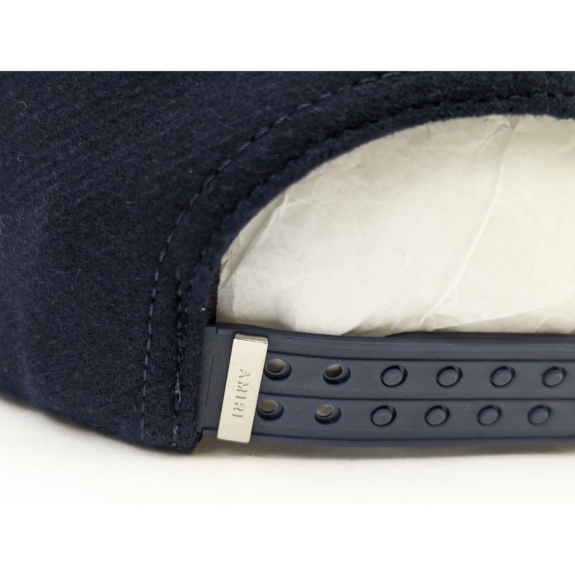 Amiri o1rshd1 Size: OS / Wool/Leather MA Hat / Cap in Navy Size ONE SIZE - 12 Thumbnail