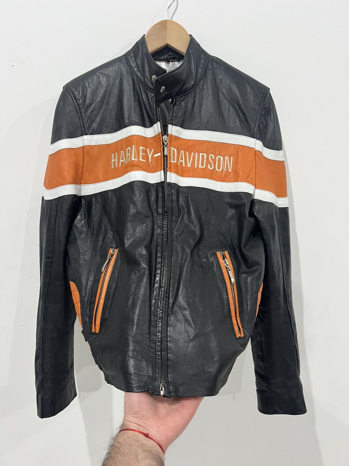 Harley Davidson × Vintage 🩸RARE🩸Harley Davidson Vintage Leather Jacket Size US M / EU 48-50 / 2 - 5 Thumbnail
