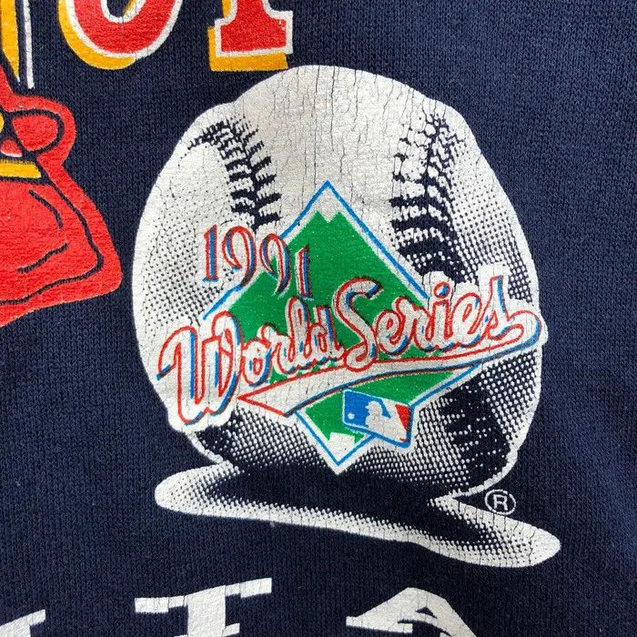 MLB Vtg 91 ATLANTA BRAVES MLB World Series Champion Sweatshirt Size US L / EU 52-54 / 3 - 4 Thumbnail
