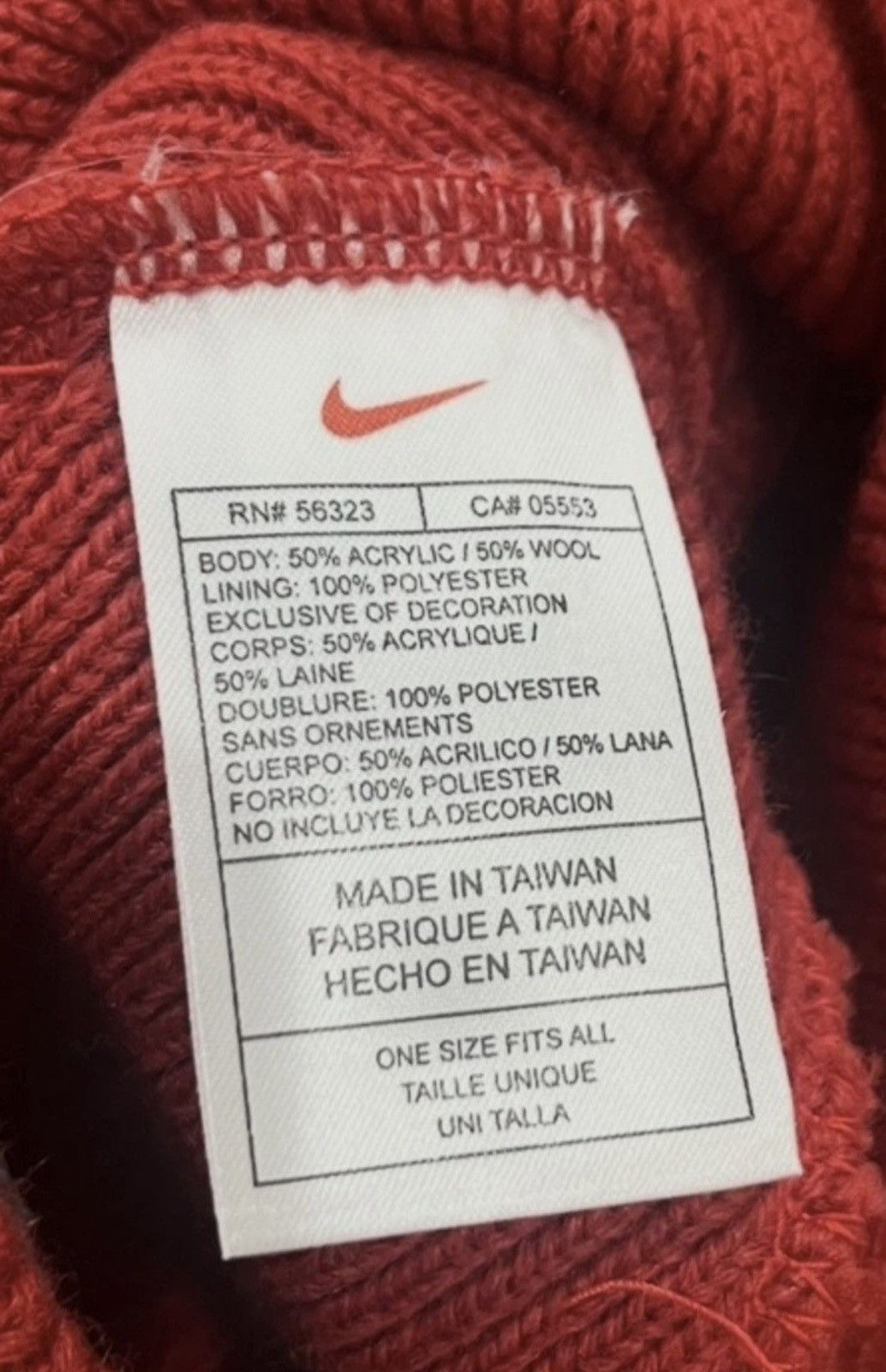 Nike NEW Vintage Y2k Nike Audio Headphones Beanie Red Tech NWOT Size ONE SIZE - 5 Thumbnail