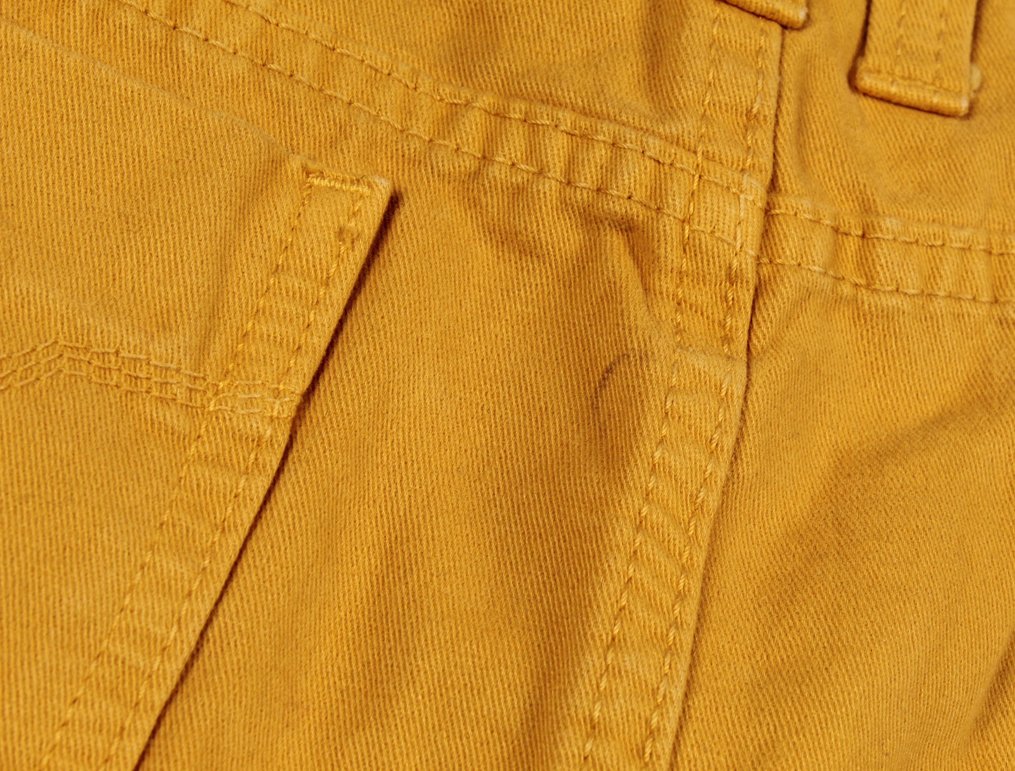 Miss Sixty Vintage Miss Sixty Y2K Yellow Sexy Mini Skirt Size 32" / US 10 / IT 46 - 7 Thumbnail