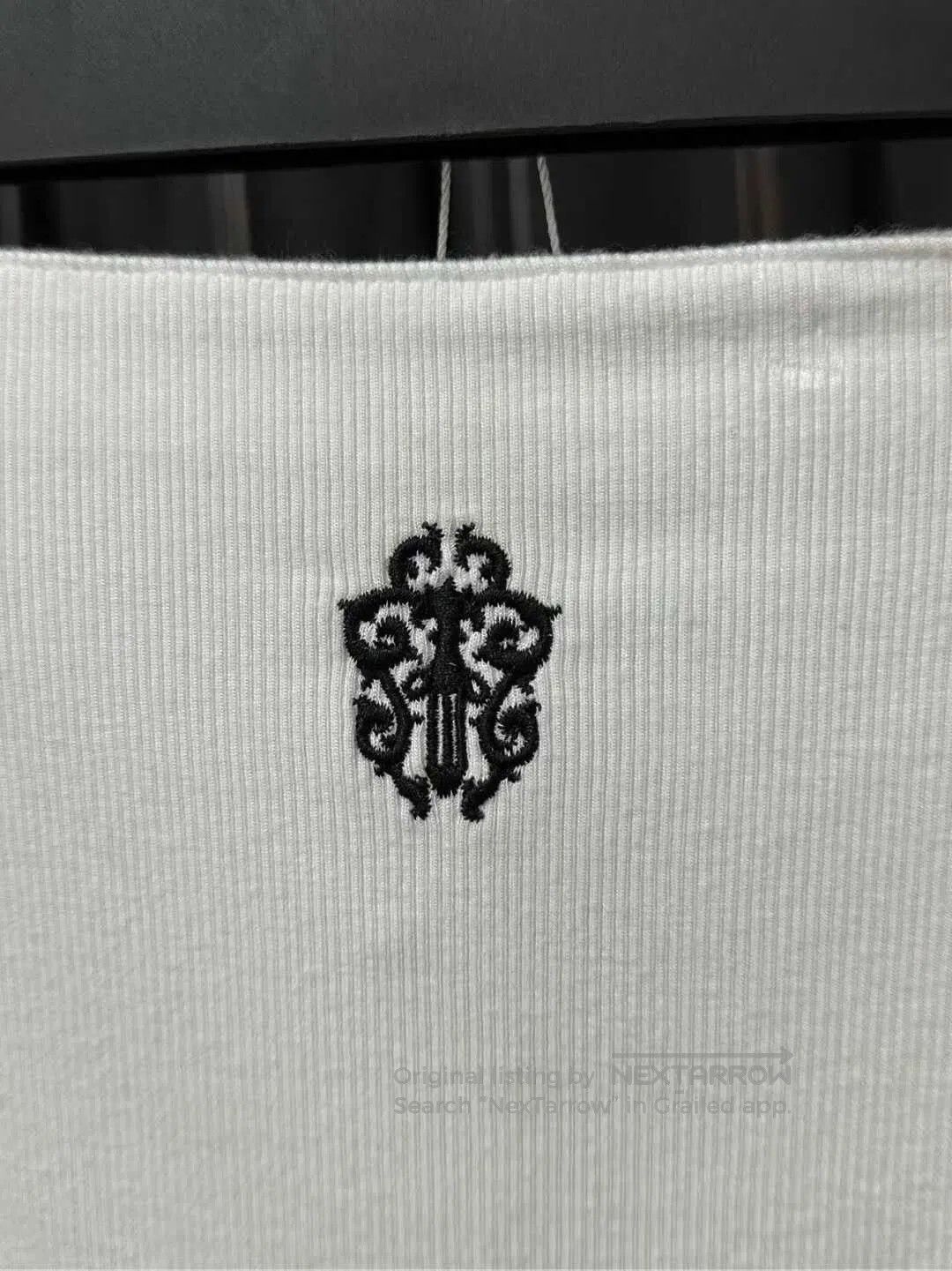 Chrome Hearts Chrome Hearts White Embroidered Mini Skirt. Size 23" - 4 Thumbnail