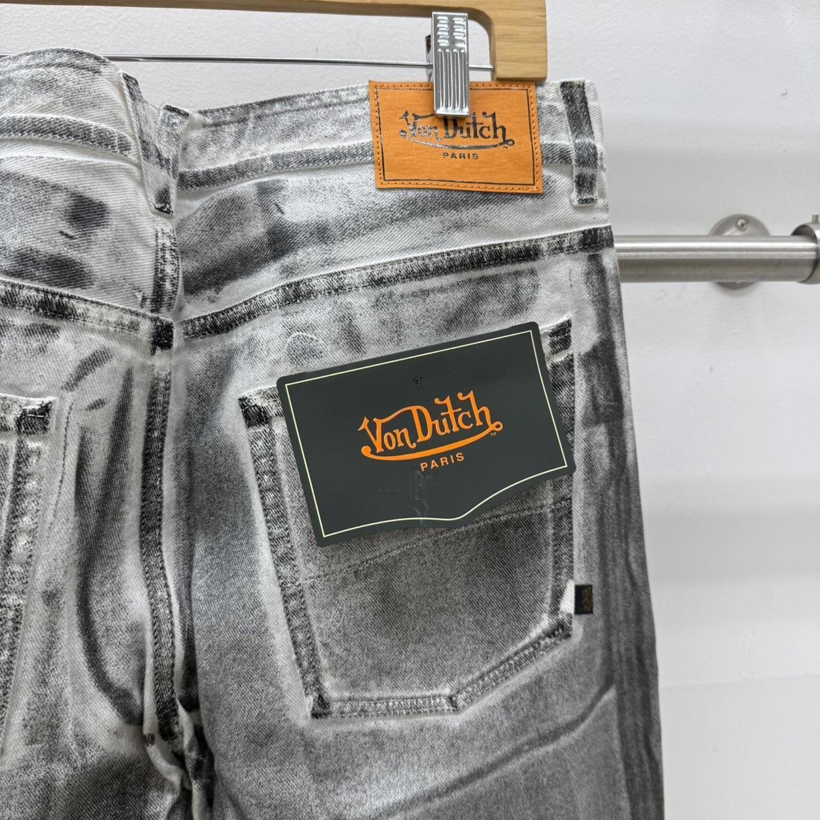 Von Dutch Von Dutch Paris Acid White Logo Men’s Jeans Size 32x34 Size US 32 / EU 48 - 4 Thumbnail