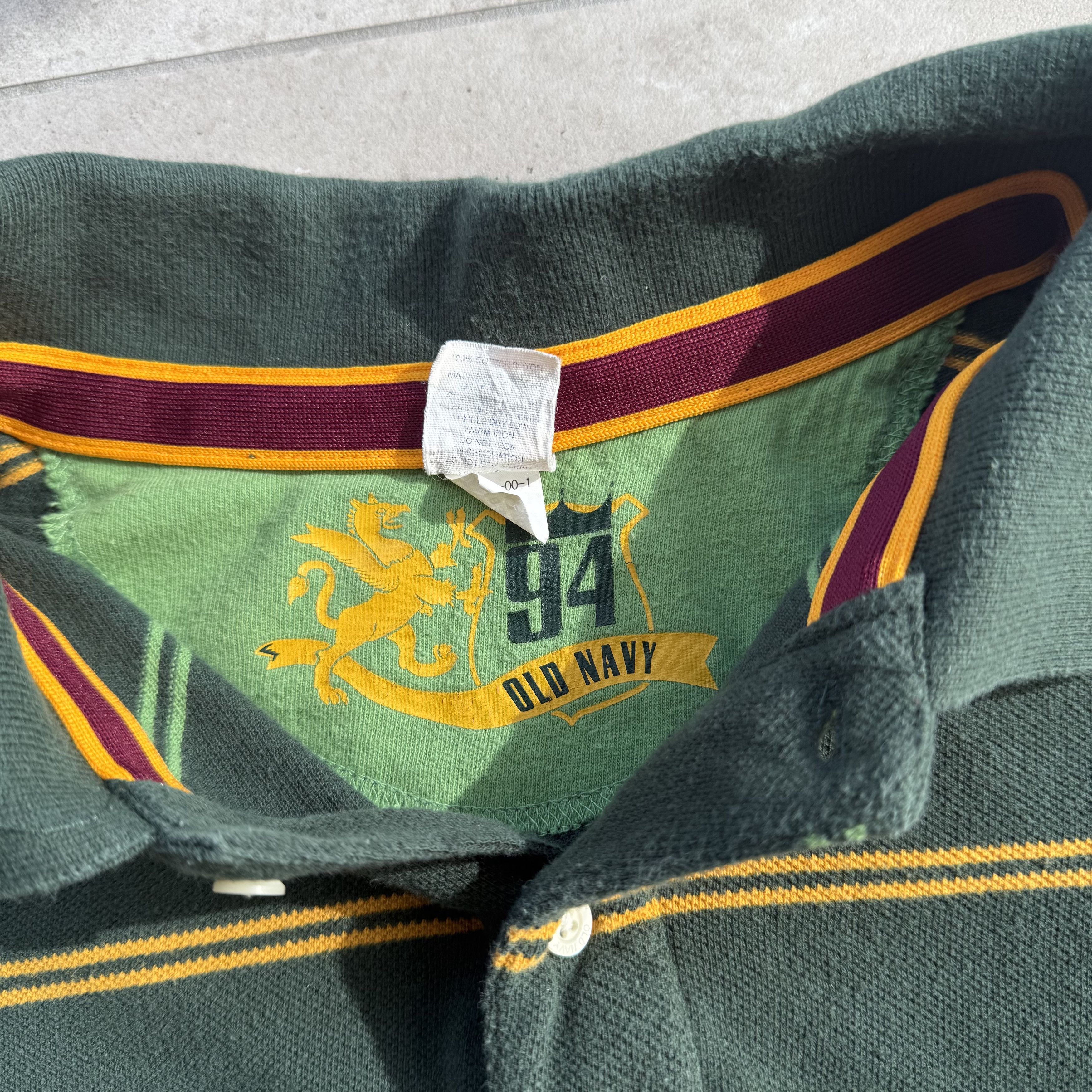 Old Navy Vintage Y2K Old Navy Rugby Polo Size US L / EU 52-54 / 3 - 5 Thumbnail