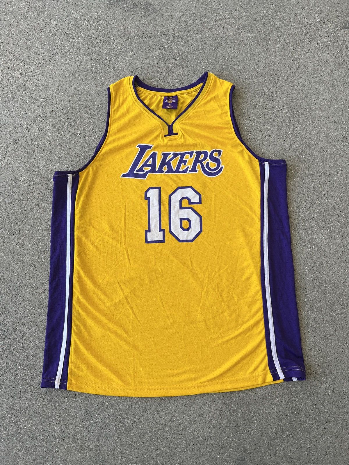 PAU GASOL LOS ANGELES online LAKERS NBA ADIDAS BASKETBALL JERSEY #16