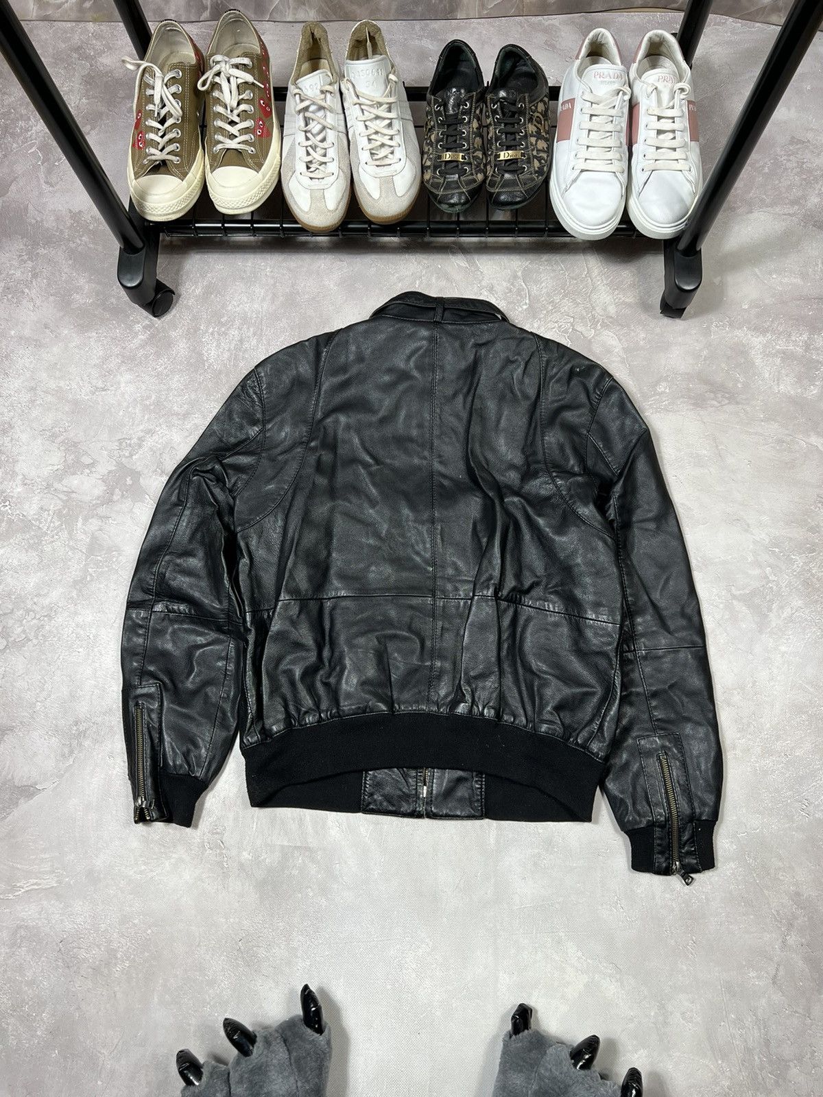 Other Vintage Racing Biker Y2k Leather Jacket Size US M / EU 48-50 / 2 - 2 Thumbnail
