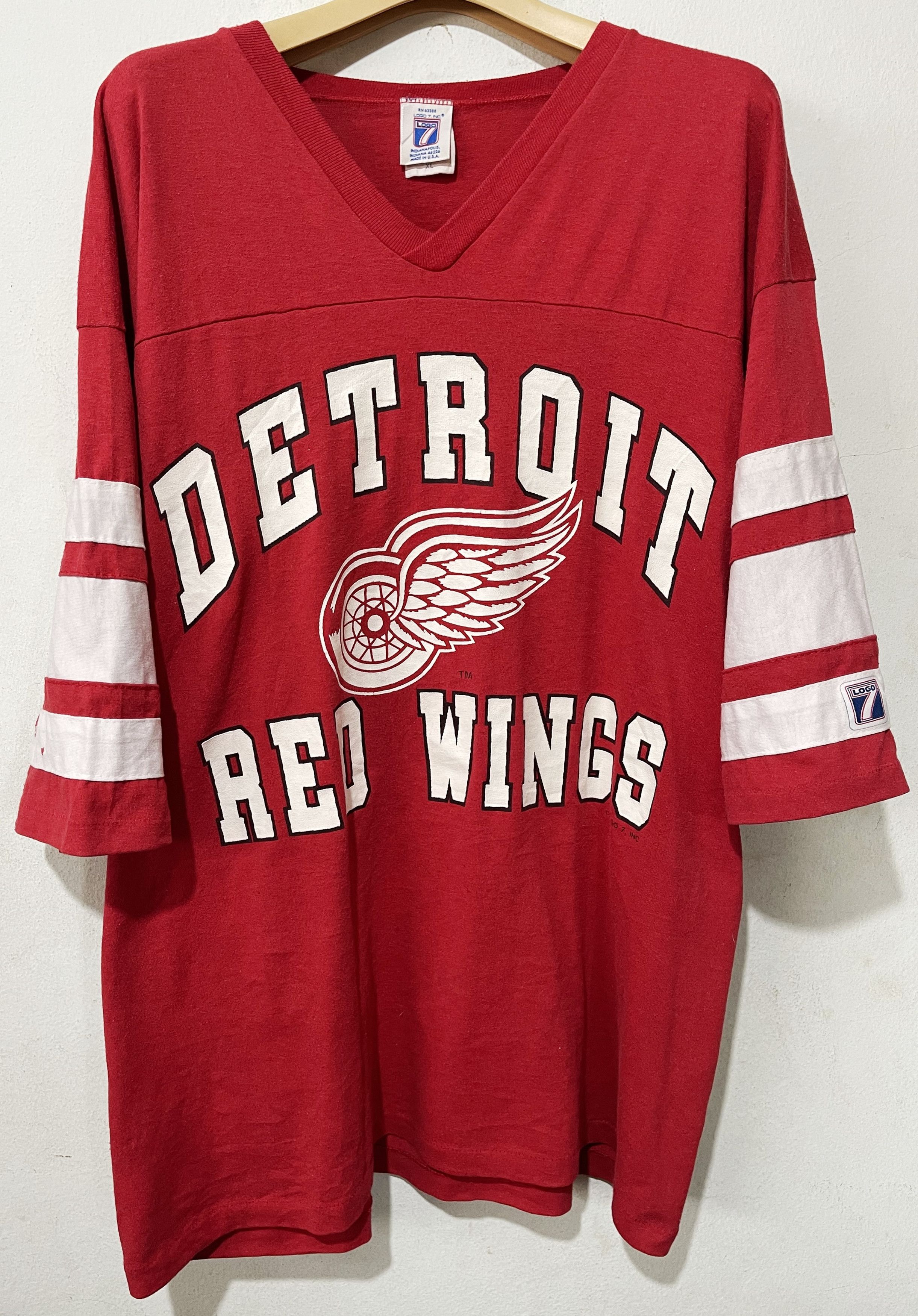 NFL × Red Wing × Vintage Vintage 90s Detroit Red Wings Jersey Size US XL / EU 56 / 4 - 1 Thumbnail