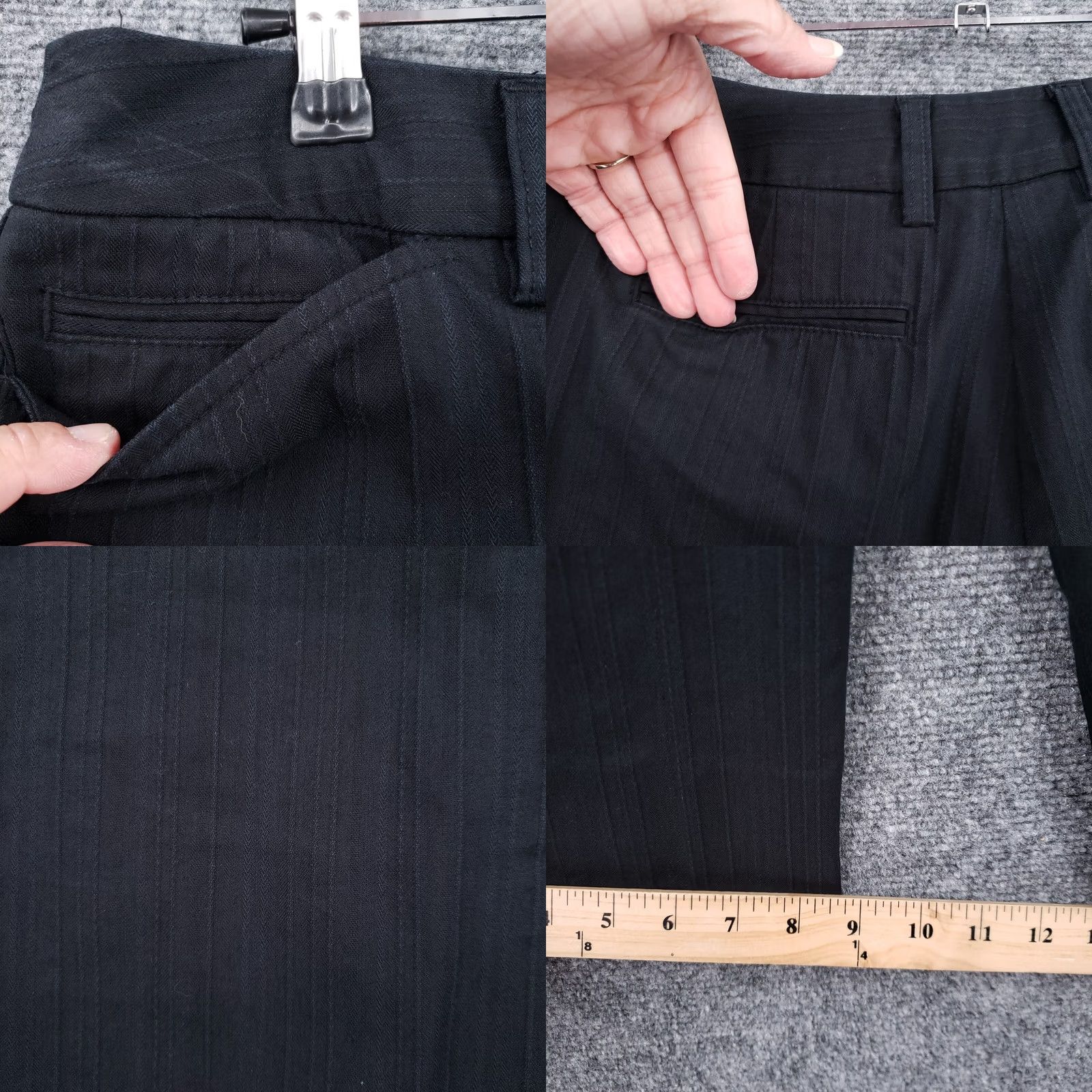Talbots Talbots Pants Womens 8P Black Capri Mid-Rise Straight Relaxed Fit Stretch Pockets Size 30" / US 8 / IT 44 - 8 Thumbnail