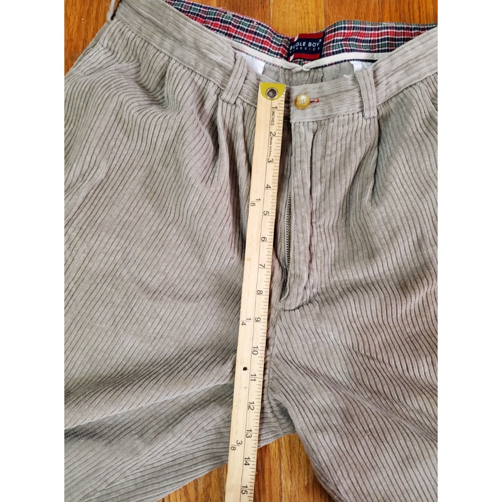 Bugle Boy VINTAGE Bugle Boy Cuffed Corduroy Pants Size US 34 / EU 50 - 3 Thumbnail
