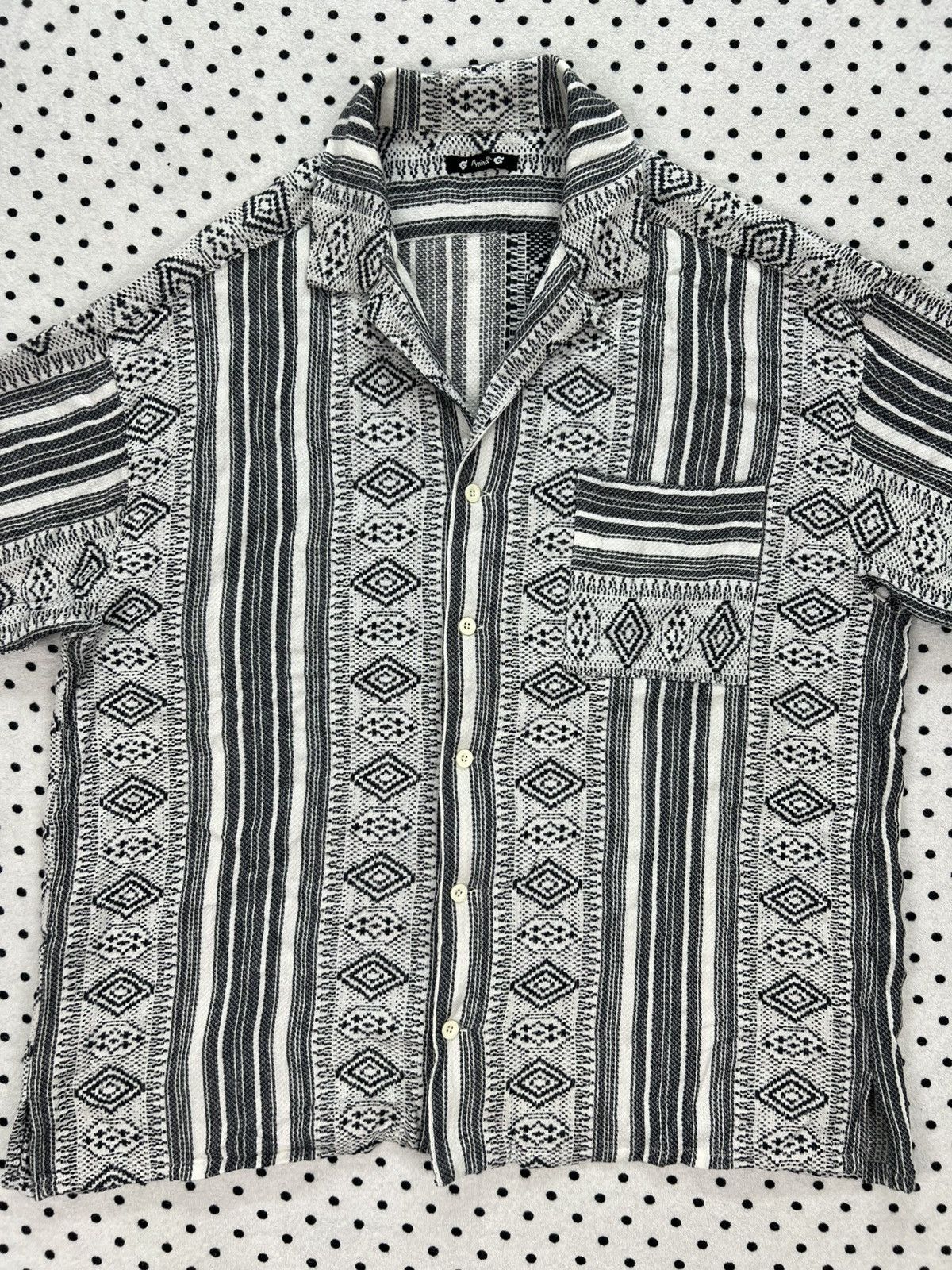 Japanese Brand Amina Open Collar Shirt Size US M / EU 48-50 / 2 - 3 Thumbnail