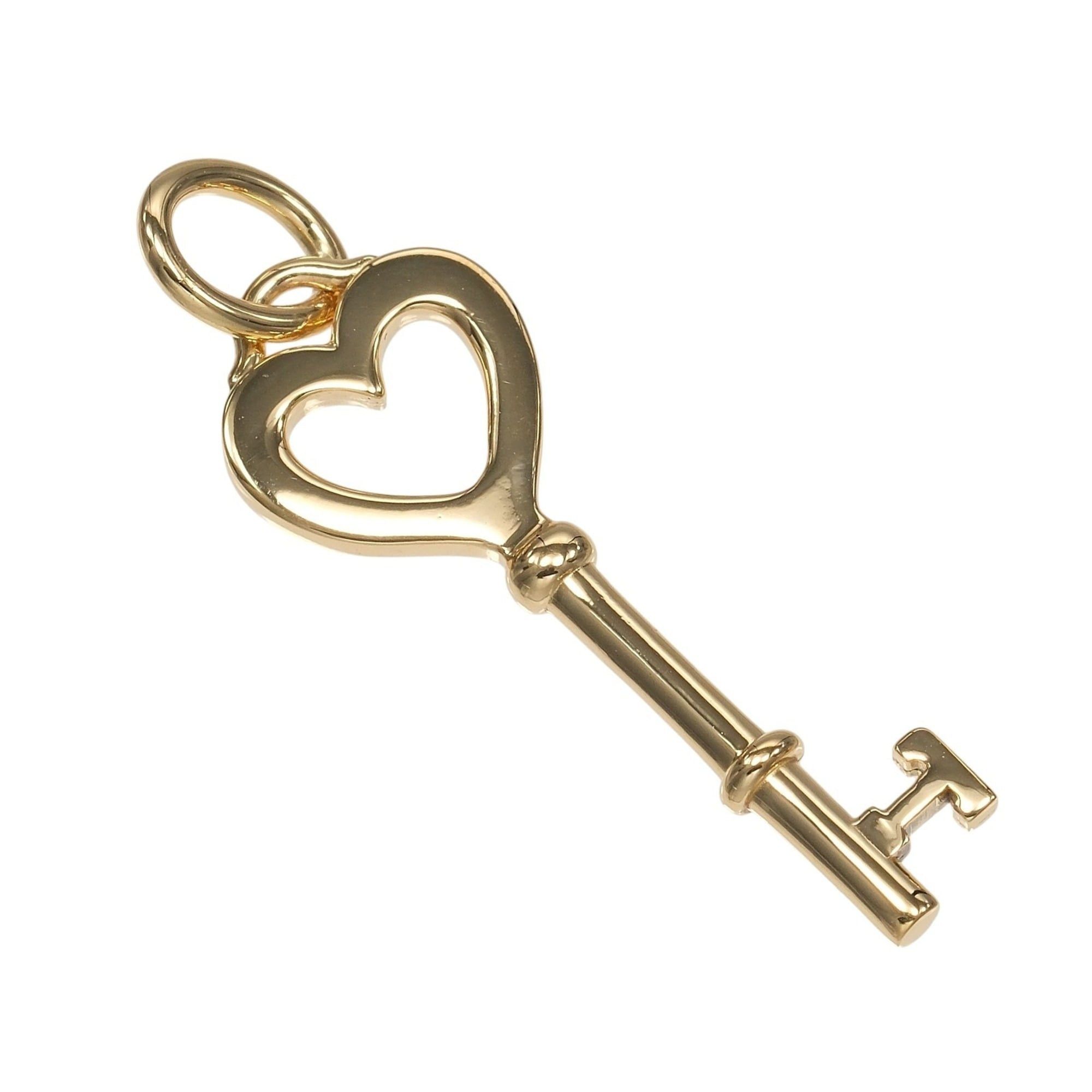 Tiffany & Co. Tiffany & Co. Heart Key Pendant Top, 18K Yellow Gold, Approx. 2.14g. Size ONE SIZE - 1 Thumbnail