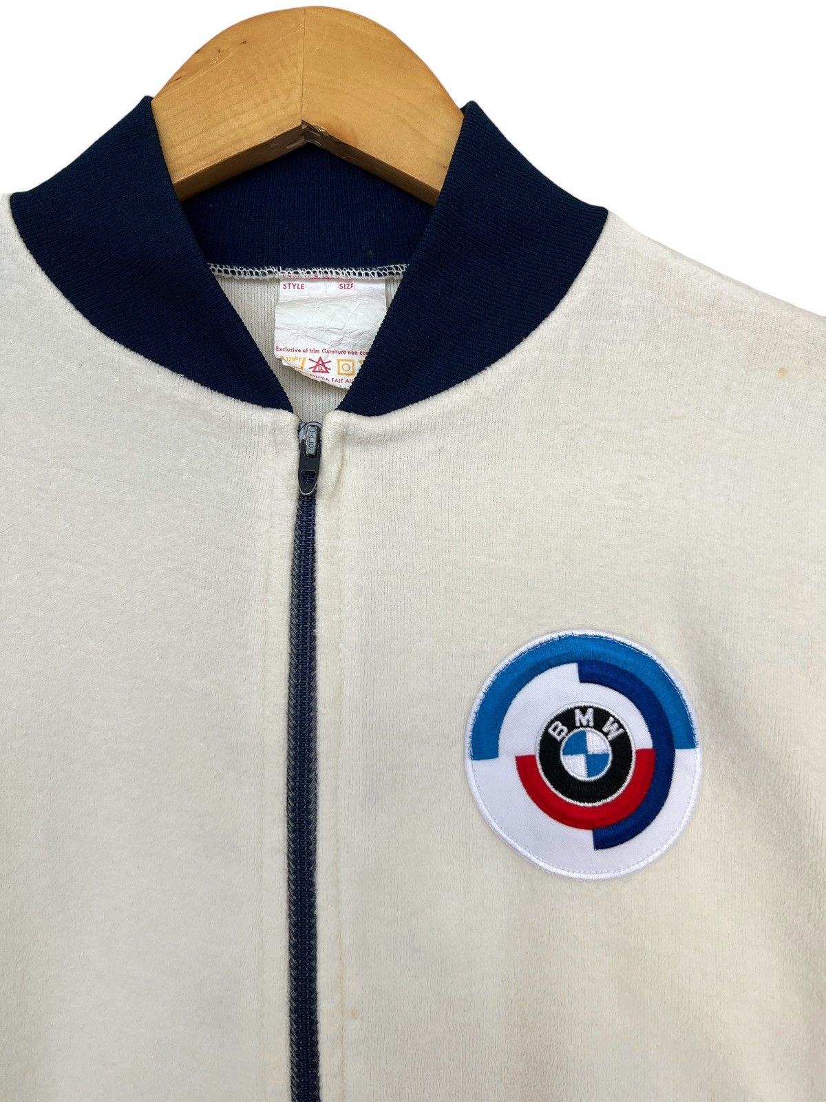 BMW Rare🔥🔥🔥 Vintage 80s BMW Racing Zipup Sweater Size S / US 4 / IT 40 - 3 Thumbnail