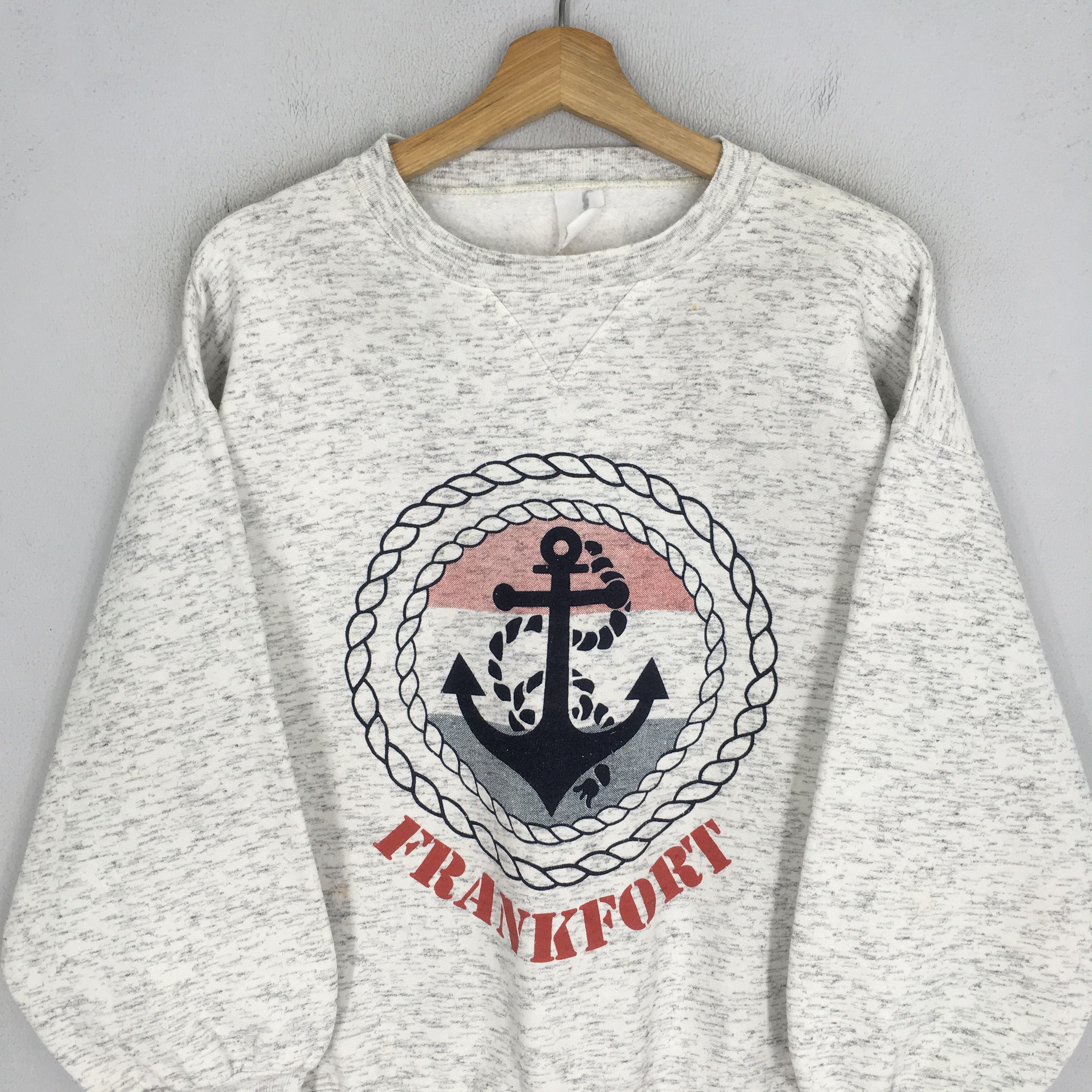 Vintage vintage grey sweatshirt - 350 Size US XL / EU 56 / 4 - 6 Thumbnail