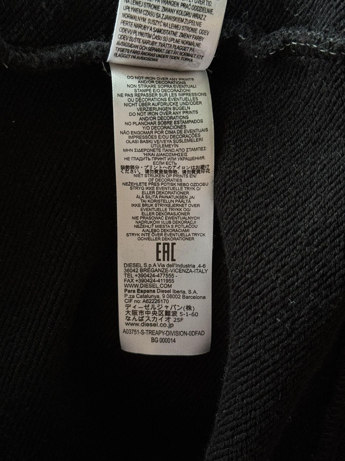Designer × Diesel Diesel iconic big logo sweatshirt Y2K style Size US S / EU 44-46 / 1 - 8 Thumbnail