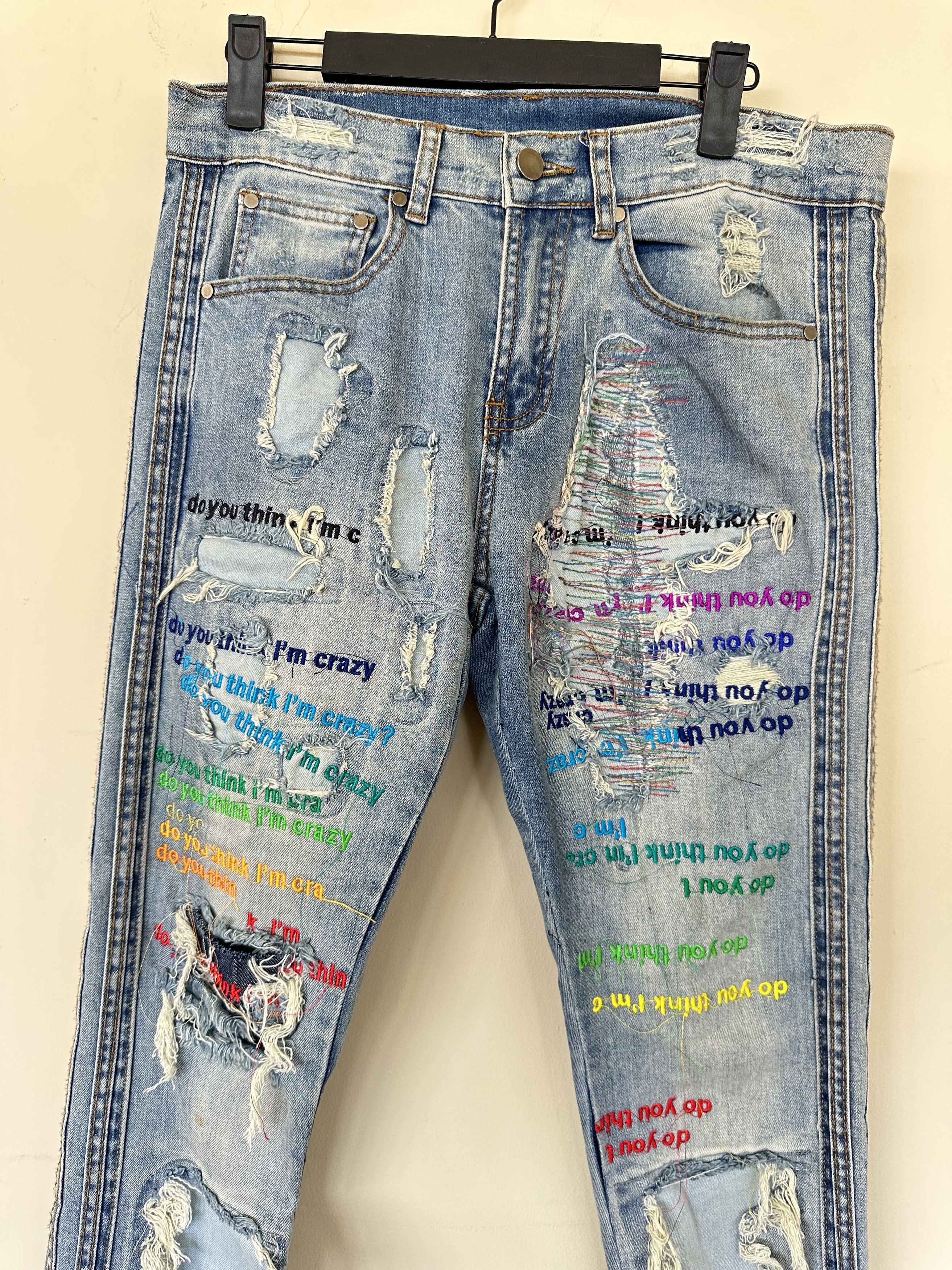 Ev Bravado Ev Bravado Do You Think Im Crazy Denim Size US 30 / EU 46 - 3 Thumbnail