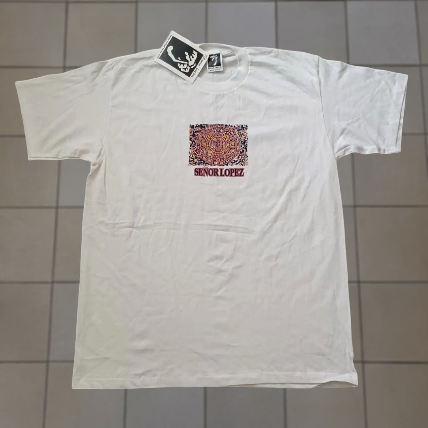 Vintage VINTAGE Senor Lopez T Shirt Mens XL White No Comprende Aztec Graphic USA Shirt Size US XL / EU 56 / 4 - 1 Thumbnail