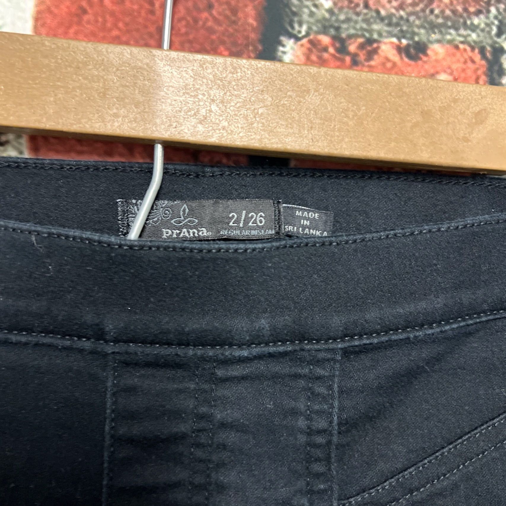 Prana prAna Jordy Jegging Legging Women's Sz 2 26 Black Denim Slim Jeans Pants Size 26" / US 2 / IT 38 - 2 Thumbnail