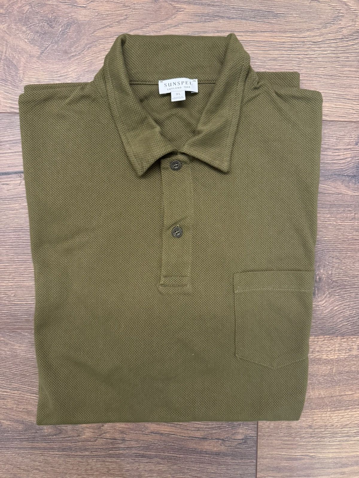 Sunspel Sunspel olive green Riviera Polo - Size XL Size US XL / EU 56 / 4 - 1 Thumbnail