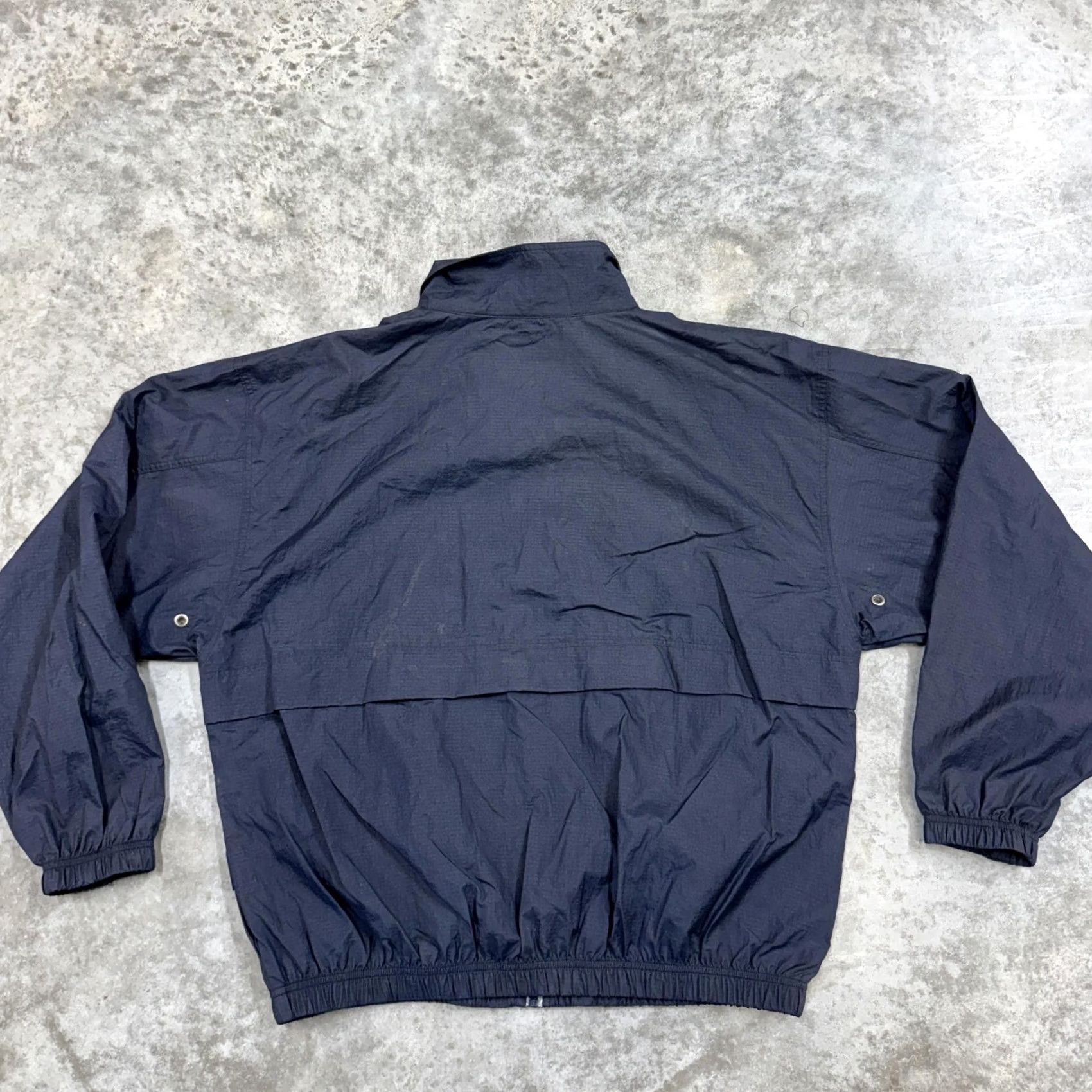 Reebok Reebok Jacket Windbreaker Mens Large Navy Blue Full Zip Lightweight Embroidered Size US L / EU 52-54 / 3 - 6 Thumbnail