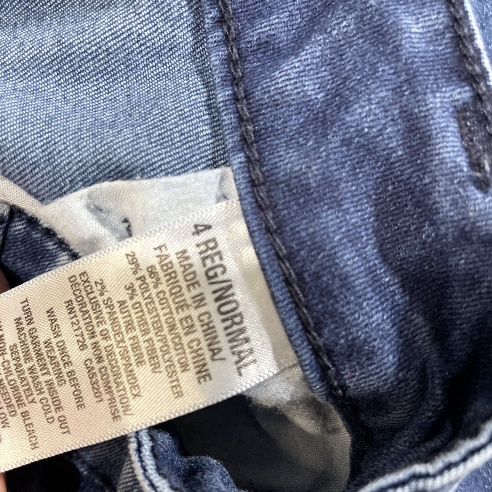 Aeropostale Aeropostale Women's Jegging Jeans Slim Fit 4 Regular Blue Denim Distressed Casual Size 27" / US 4 / IT 40 - 4 Thumbnail