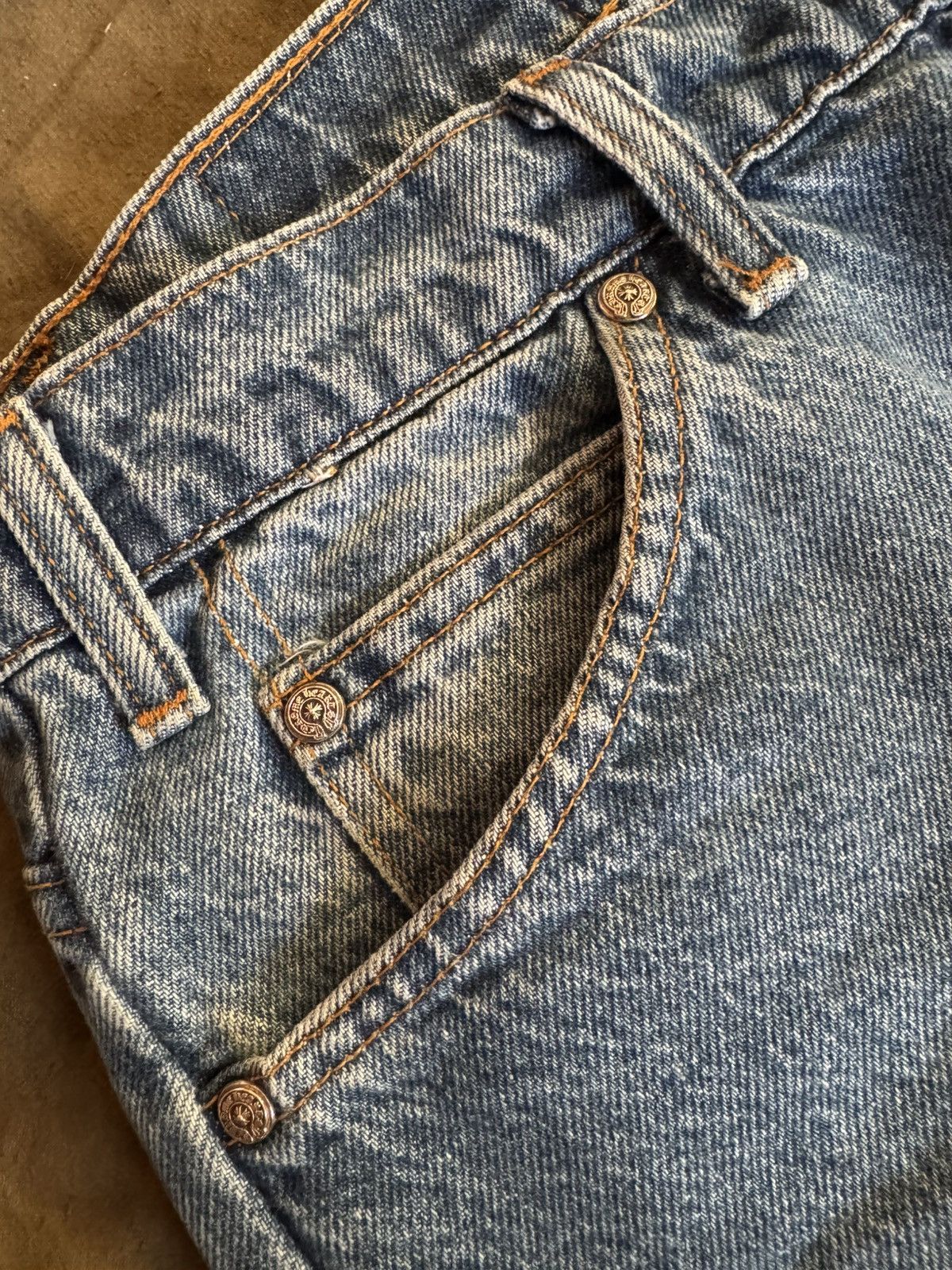 Chrome Hearts × Levi's Chrome Hearts Levi’s Cross Patch Jeans Size US 32 / EU 48 - 6 Thumbnail