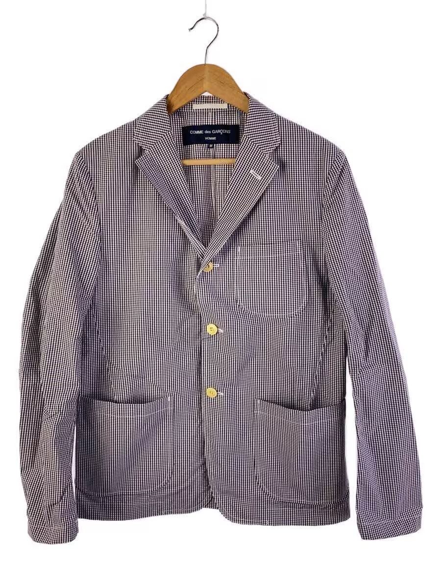 Comme des Garcons × Comme des Garcons Homme Check Pattern Cotton Tailored Jacket Size US M / EU 48-50 / 2 - 1 Thumbnail