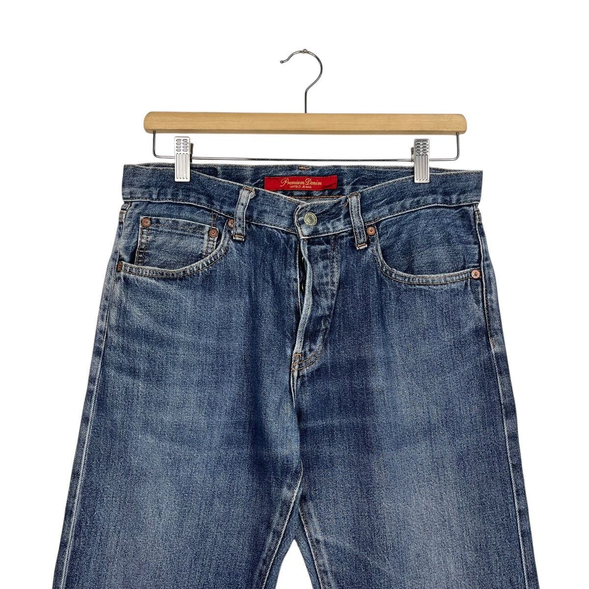 Japanese Brand Vintage Japanese Designer Redline Denim Jean Size US 31 - 2 Thumbnail