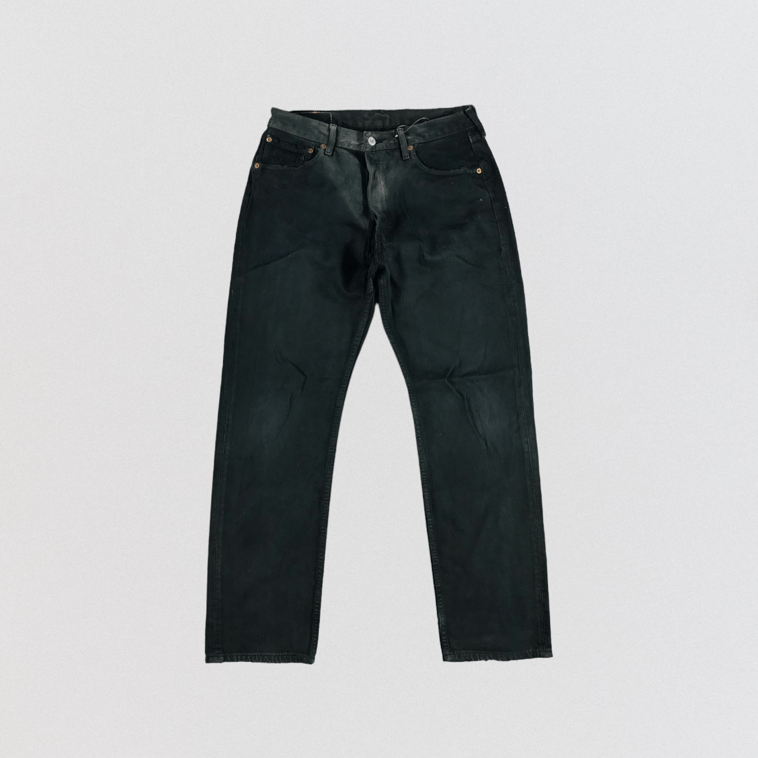 image of 90's Levis 501 Earth Tone Jeans-Jm2426 in Black, Men's (Size 32)