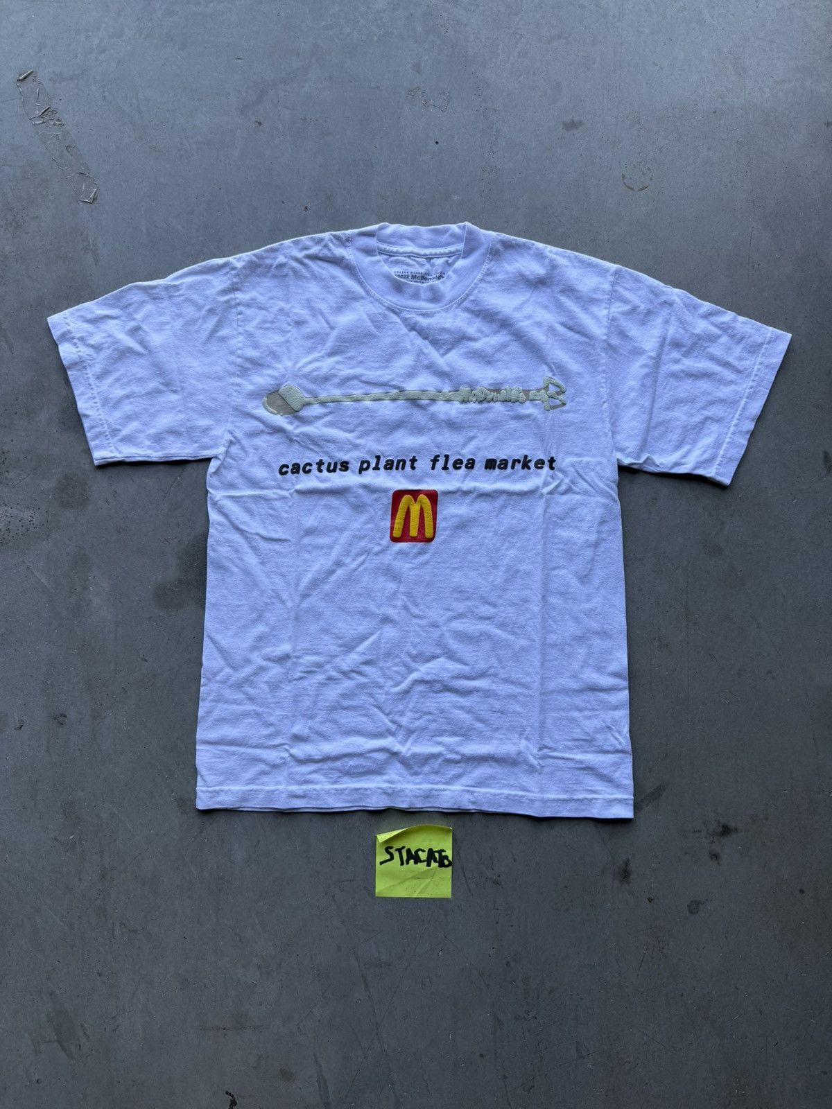 Cactus Plant Flea Market CPFM x McDonlald’s Coffee Stirrer Tee White Size US M / EU 48-50 / 2 - 1 Thumbnail