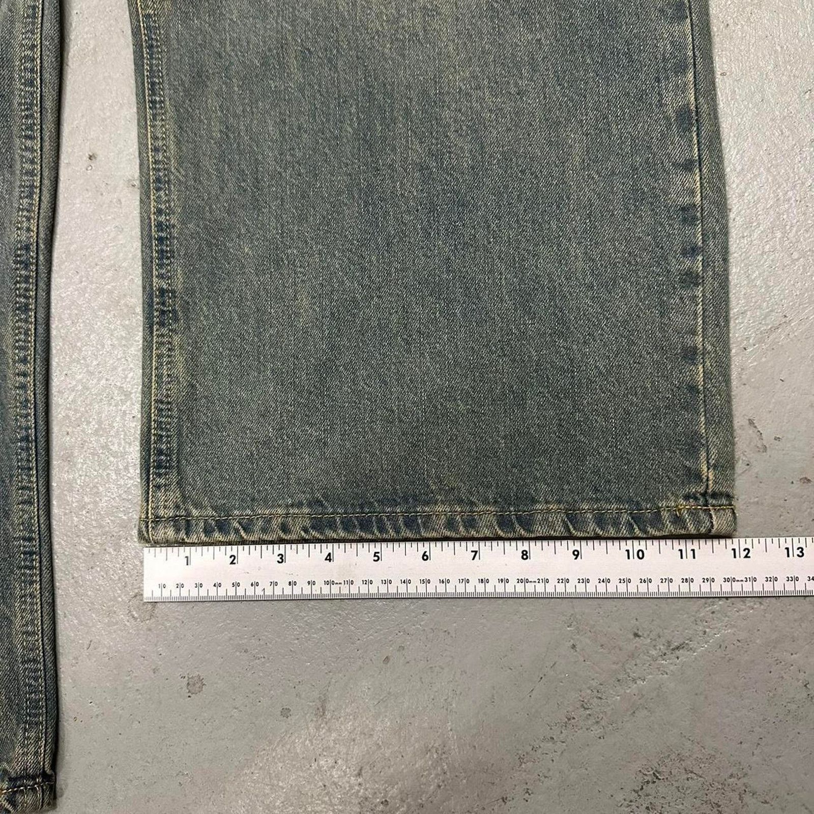 Vintage BLUE FADED WIDE LEG BAGGY DENIM 28 WAIST Size US 28 / EU 44 - 5 Thumbnail