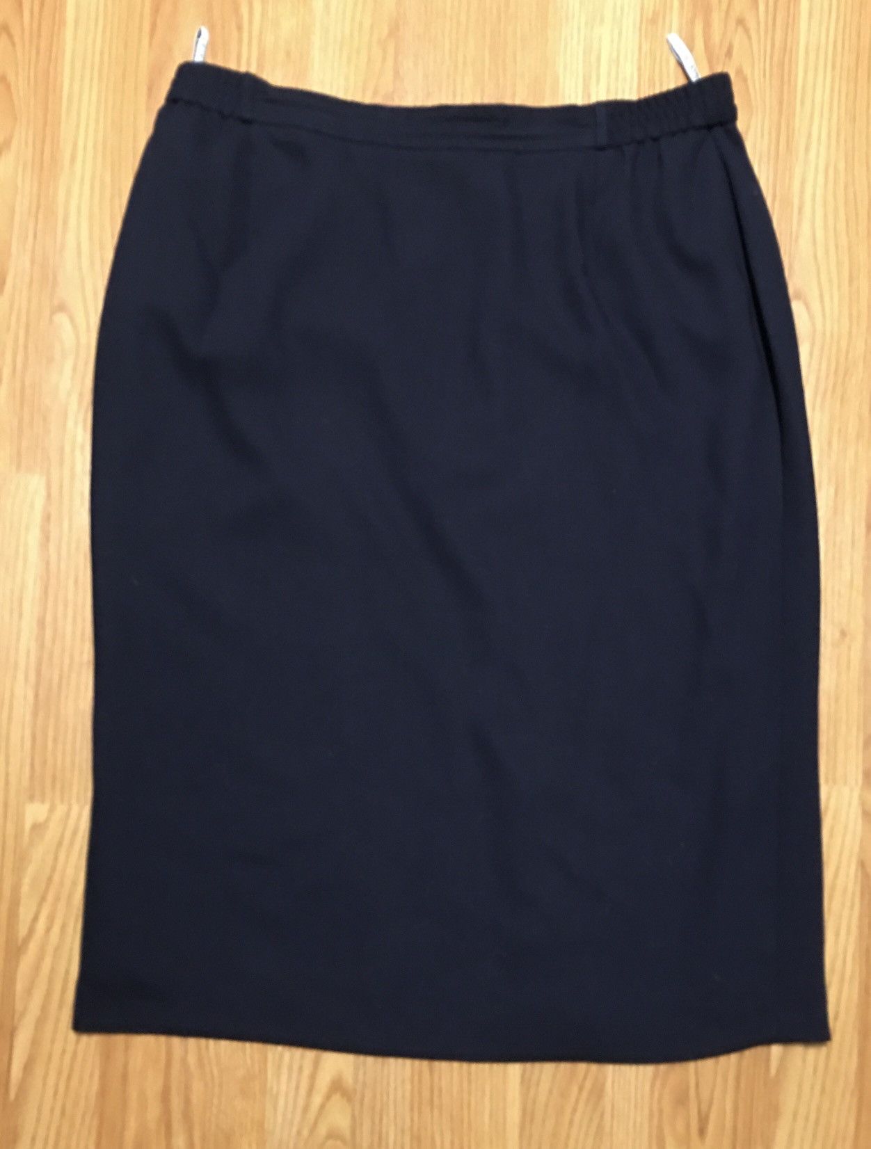 Givenchy × Vintage Givenchy Vintage Dark Blue Wool Blend Long Skirt US16 EU46 Size 38" / US 16 / IT 52 - 5 Thumbnail