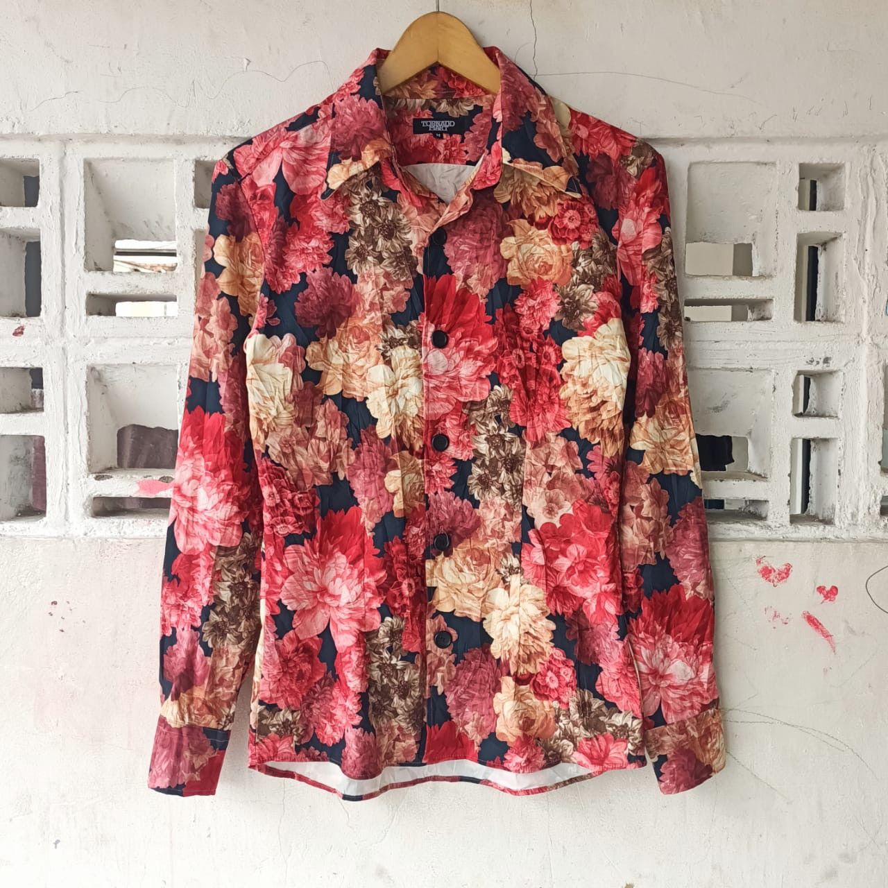 Tornado Mart Tornado Mart japan floral colorfull L/s shirt | Grailed