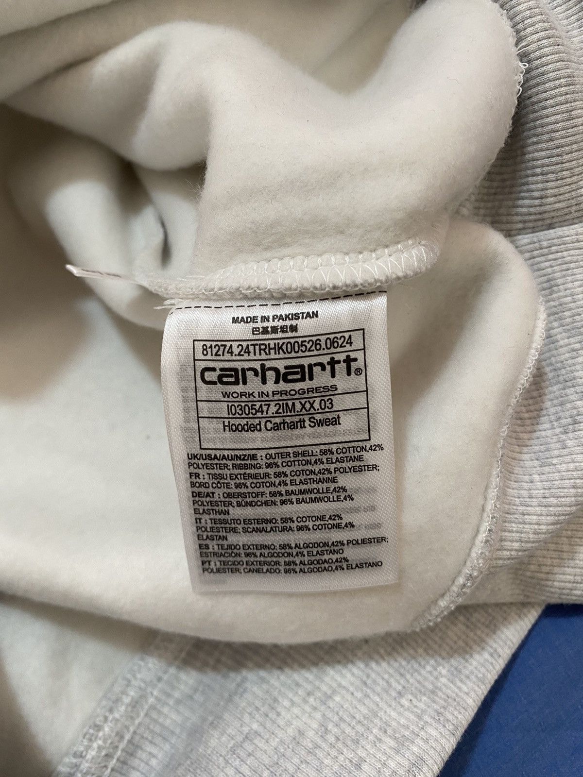 Carhartt Wip Carhartt Wip Open store Shibuya sweatshirt size M gray white Size US M / EU 48-50 / 2 - 8 Thumbnail