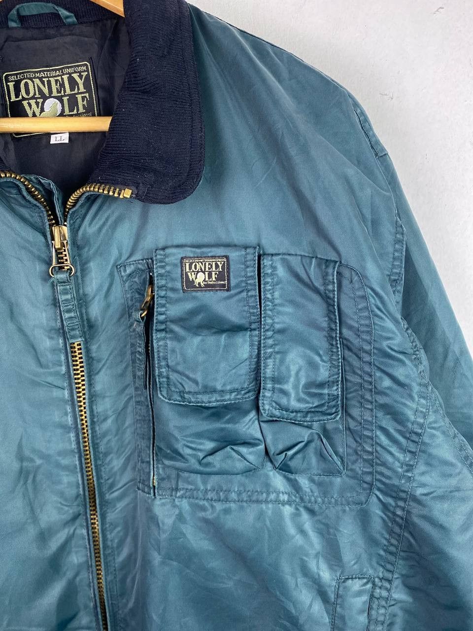 Japanese Brand lonely wolf bomber jacket very nice design Size US XL / EU 56 / 4 - 3 Thumbnail