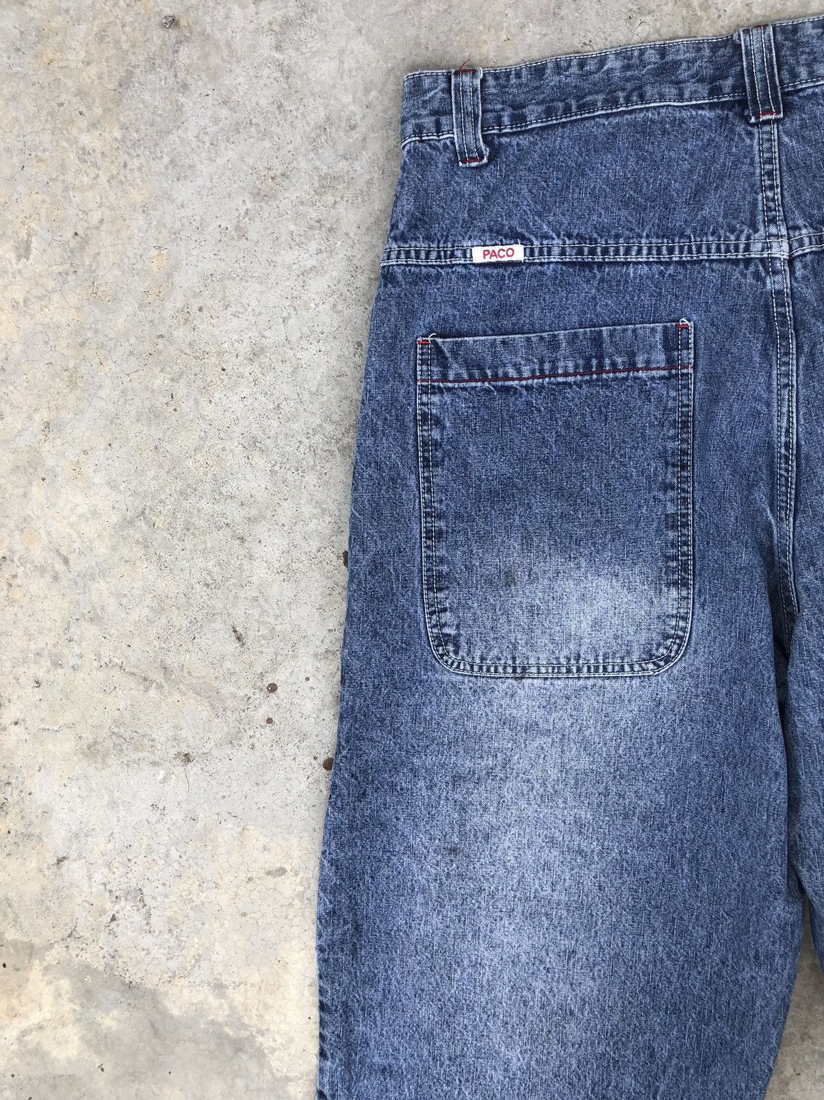 Japanese Brand Vintage Paco Embroidered Jeans Baggy Jeans Hip Hop Size US 36 / EU 52 - 11 Thumbnail