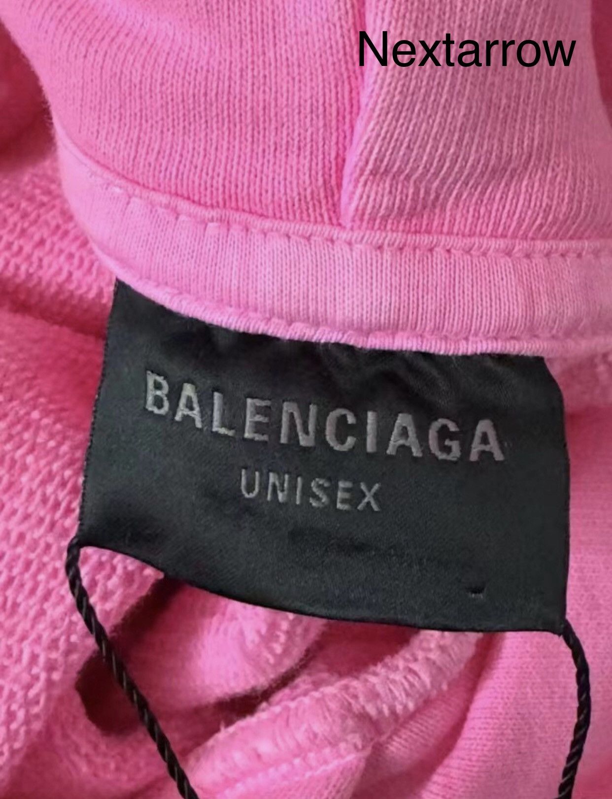 Balenciaga Balenciaga pink scissor letter logo hoodie 2412-Nextarrow Size US S / EU 44-46 / 1 - 2 Thumbnail