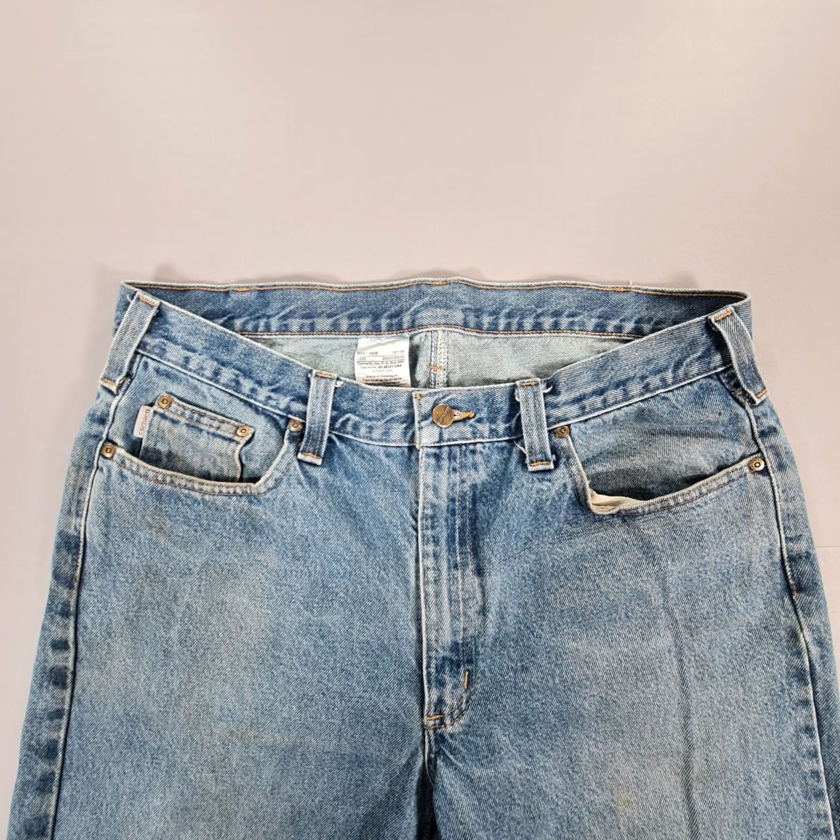 Carhartt Carhartt Mens Jeans Blue W38 L34 Relaxed Straight Denim B480 DVB Jeans Boys? Size US 38 / EU 54 - 3 Thumbnail