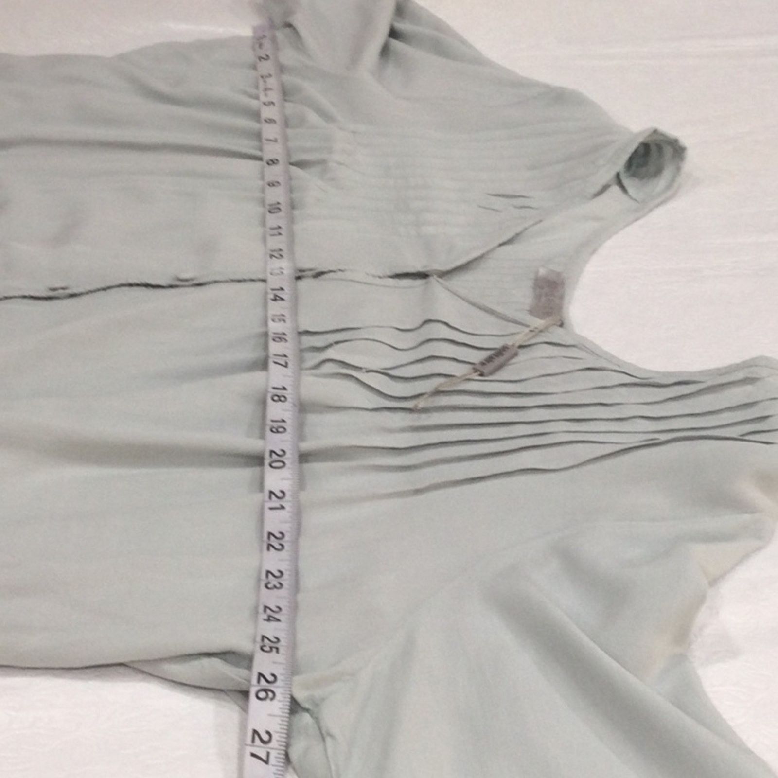 Other Solitaire by Ravi Khosla Pleated Gray Top Size 2X Size XXL / US 16-18 / IT 52-54 - 14 Thumbnail